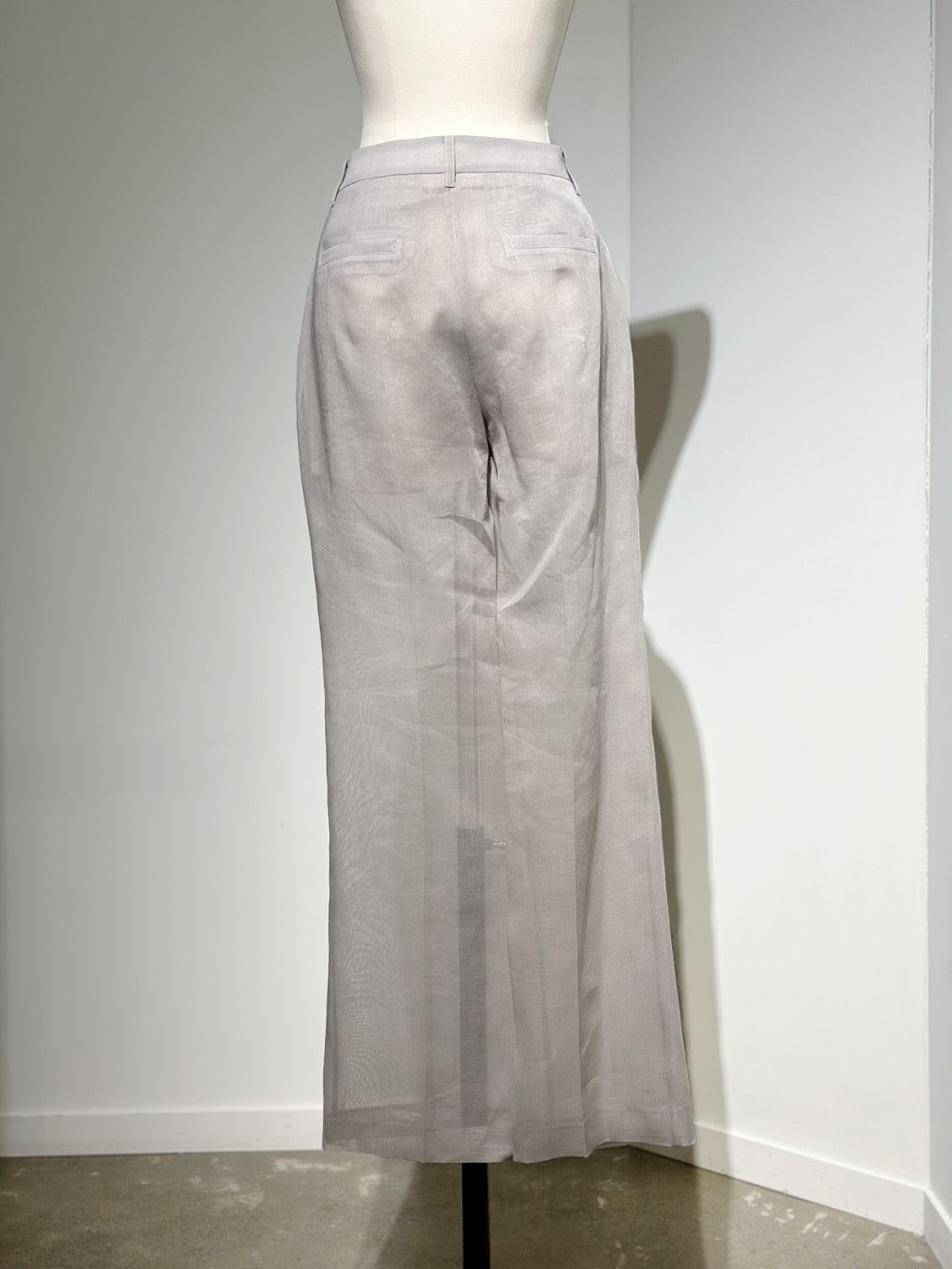 AMOMENTO SHEER STRAIGHT FIT PANTS