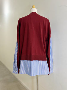 någonstans CRAFTGASS シャツコンビカーディガン