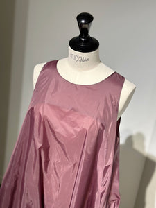 AMOMENTO NYLON VOLUME MINI DRESS