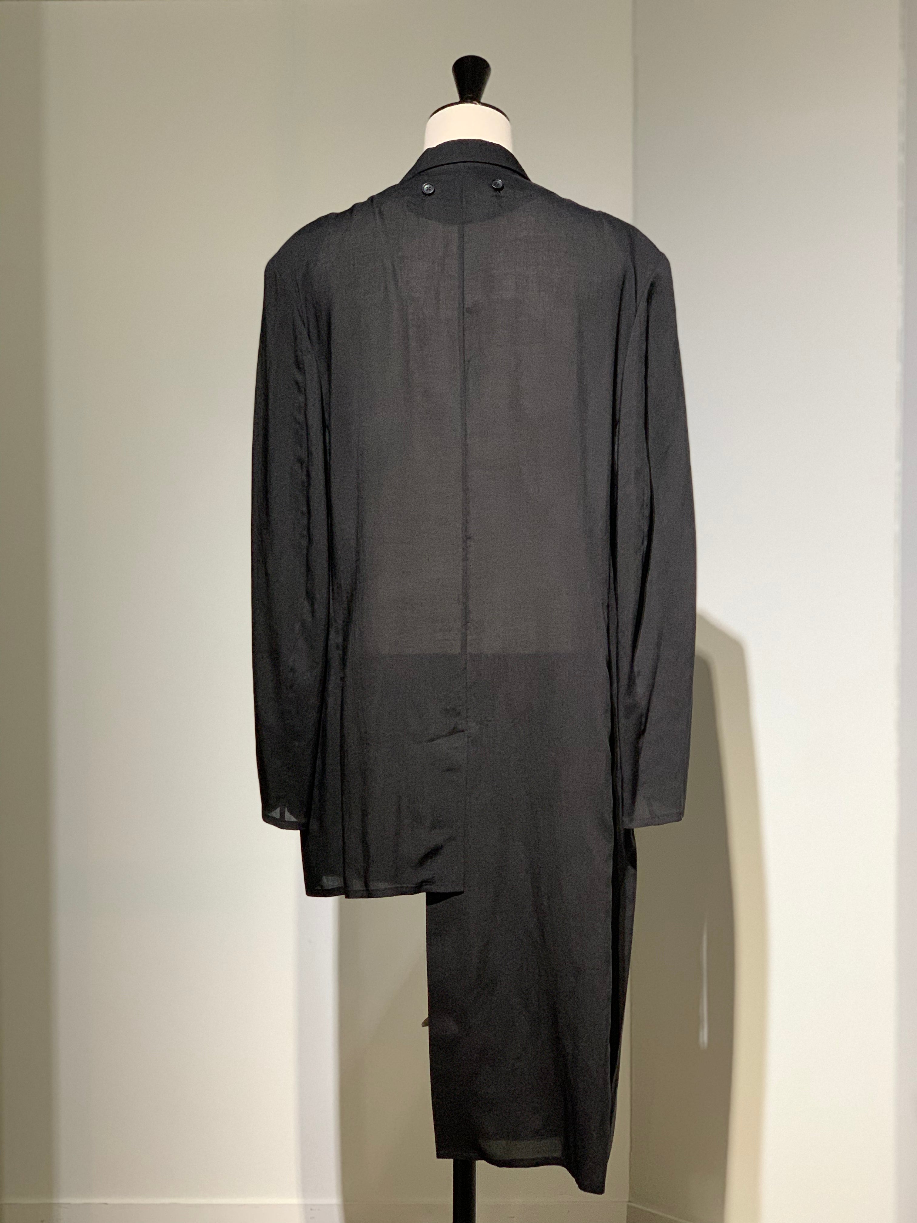 yohji yamamoto HP-J53-233 80 MODAL LOAN DETACHABLE COLLAR JACKET