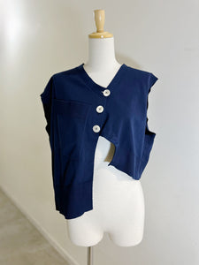 någonstans CRAFTGASS アシンメショートベスト
