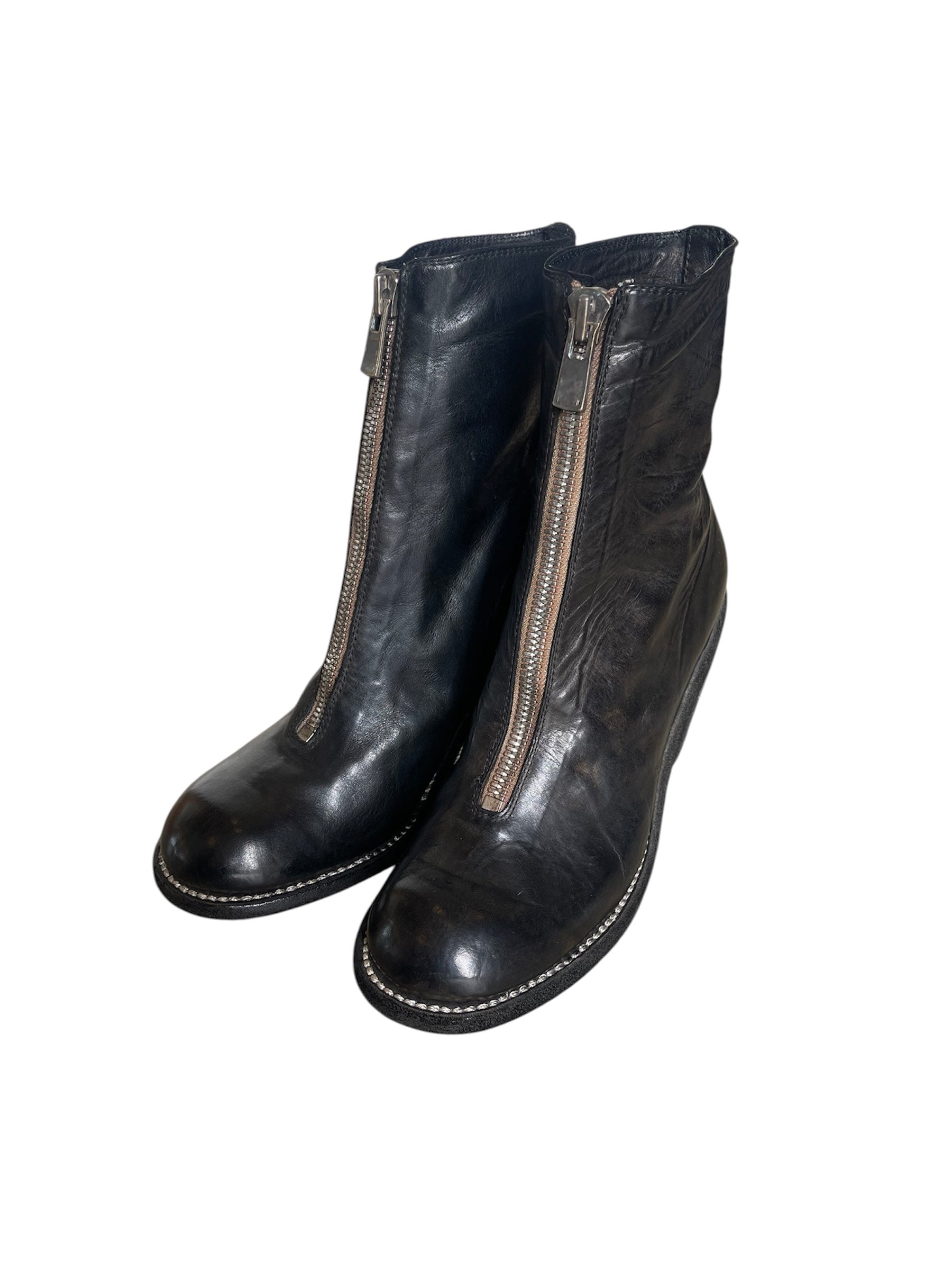 GUIDI SOFT HORSE FULL GRAIN FRONT ZIP