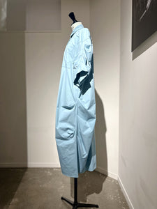 någonstans tuck drape shirt dress