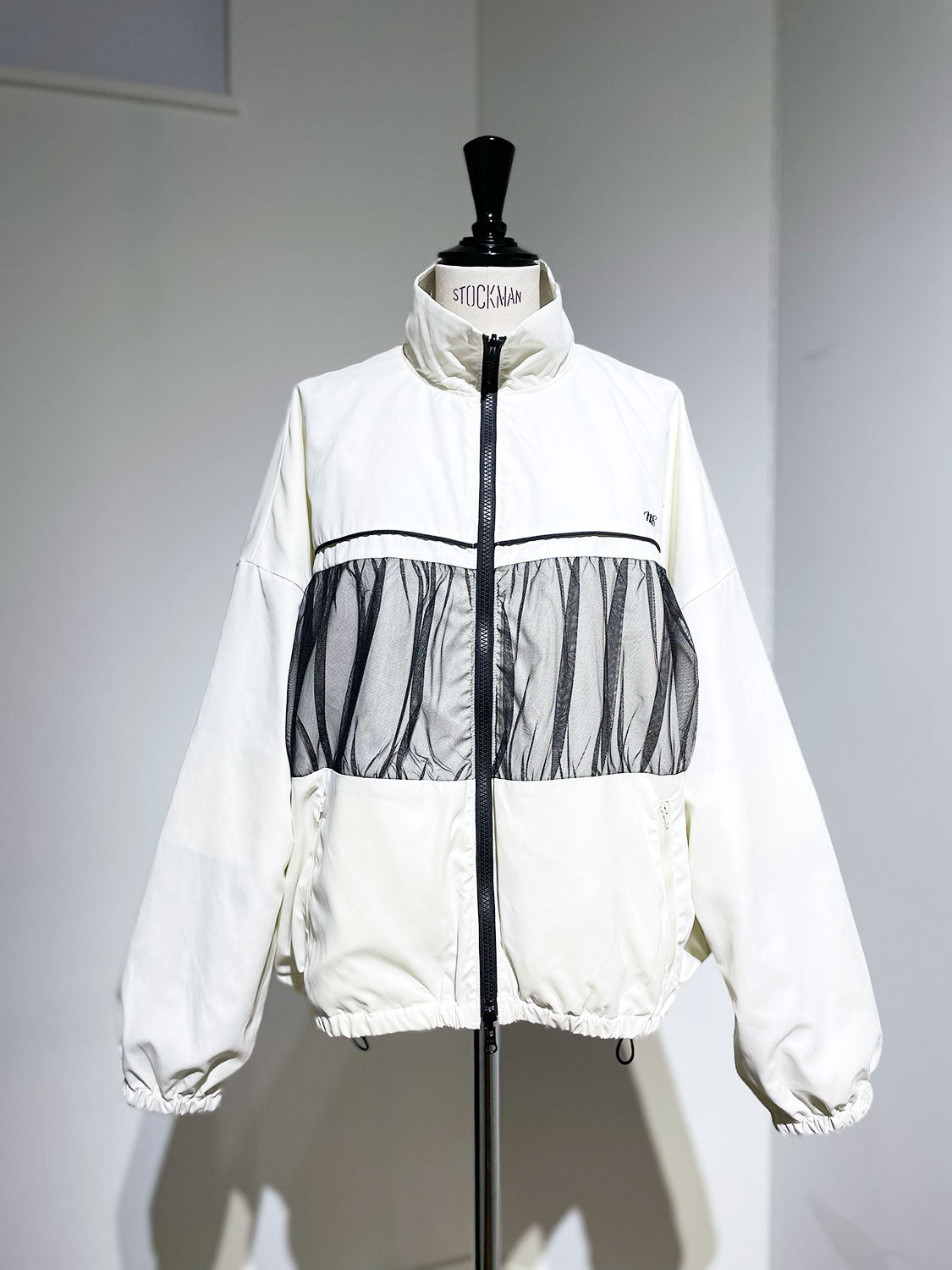 MAISONSPECIAL Reversible Tulle Docking Track Jacket