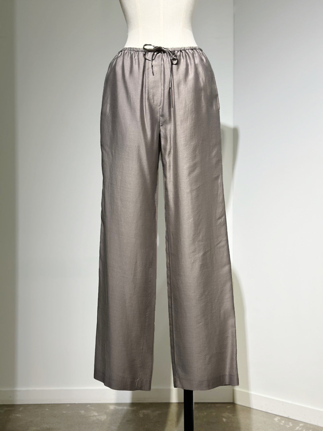 AMOMENTO SILKY BANDING PANTS