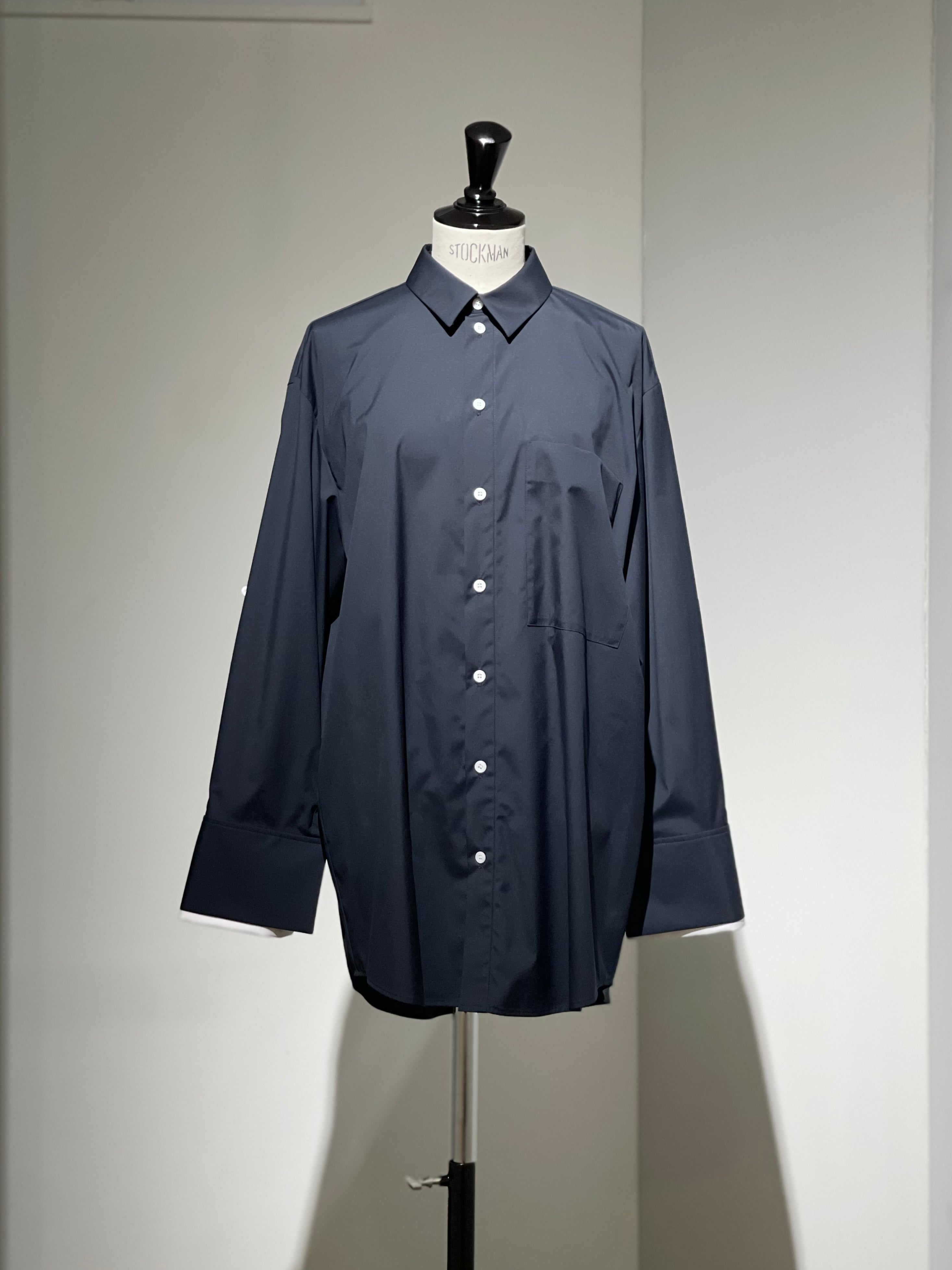 ENFOLD  C/PEブロード CUFF COLLAR SHIRT