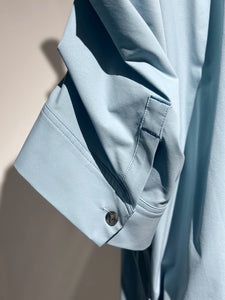 någonstans tuck drape shirt dress