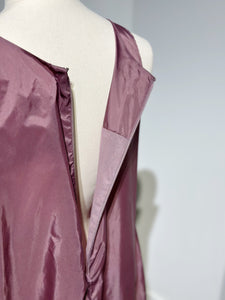 AMOMENTO NYLON VOLUME MINI DRESS