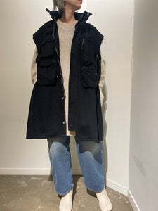 MM⑥  S52DD0048  スリーブレス ポケットベストドレス