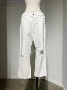 MADISONBLUE  CRASHED SAROUEL PT DENIM(WHITE)