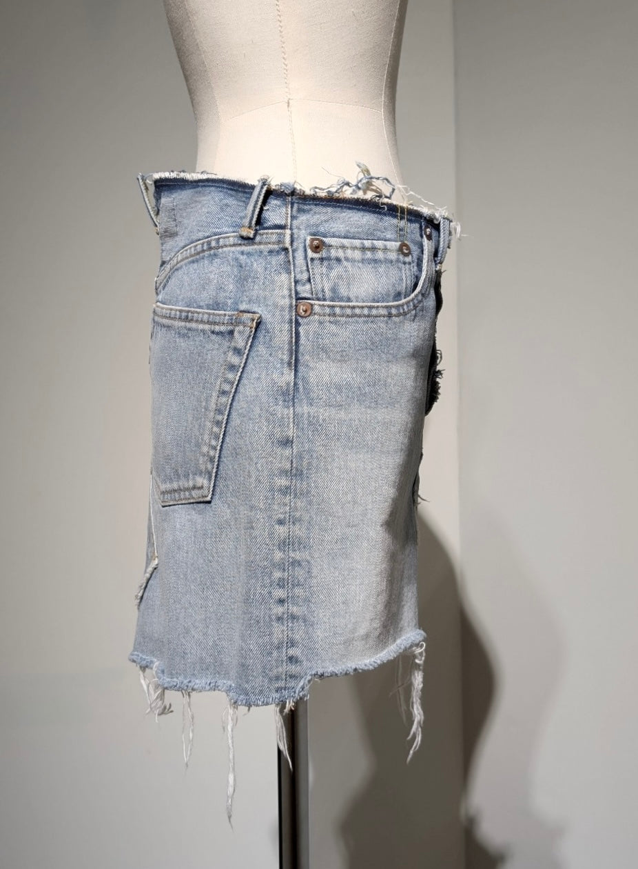 MADISONBLUE  5POKET DENIM MINI SKIRT(VW)