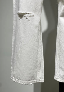 MADISONBLUE  CRASHED SAROUEL PT DENIM(WHITE)