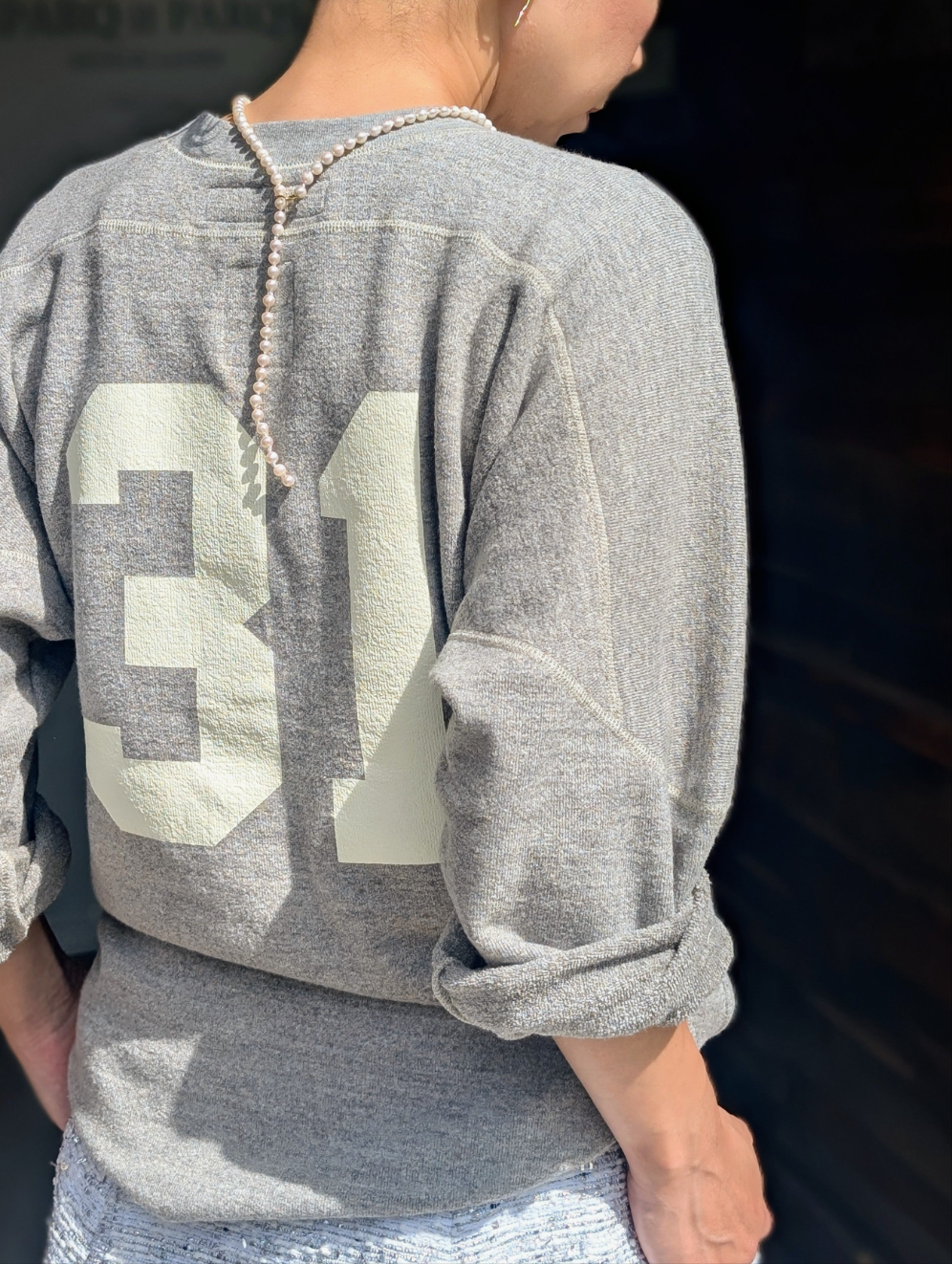 MADISONBLUE  FOOTBALL TEE SWEAT