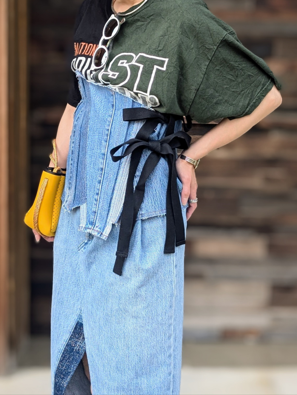 QUIITO DENIM BUSTIER
