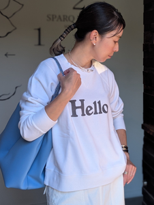 MADISONBLUE  HELLO SWEAT L/S URAKE DYED