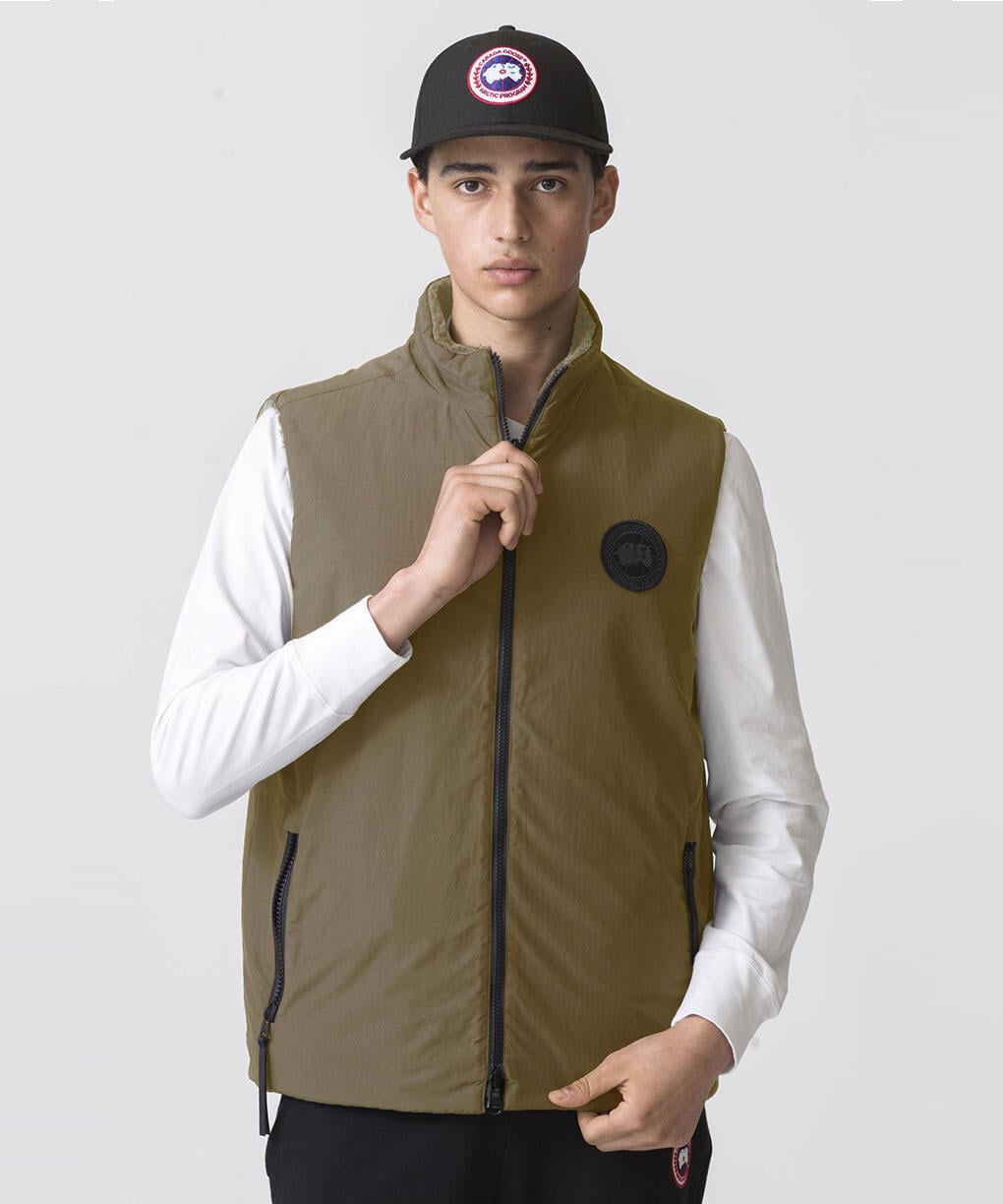 CANADA GOOSE  2464MBA Kinross Reversible Fleece Vest Black Label