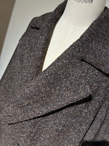 SEEALL  SAU51 CT182 (KZ-001) SEMI DOUBLE BREASTED OVERCOAT