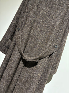 SEEALL  SAU51 CT182 (KZ-001) SEMI DOUBLE BREASTED OVERCOAT