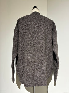 SEEALL  SAU51 KJ685M YAK MELANGE DEEP V SWEATER