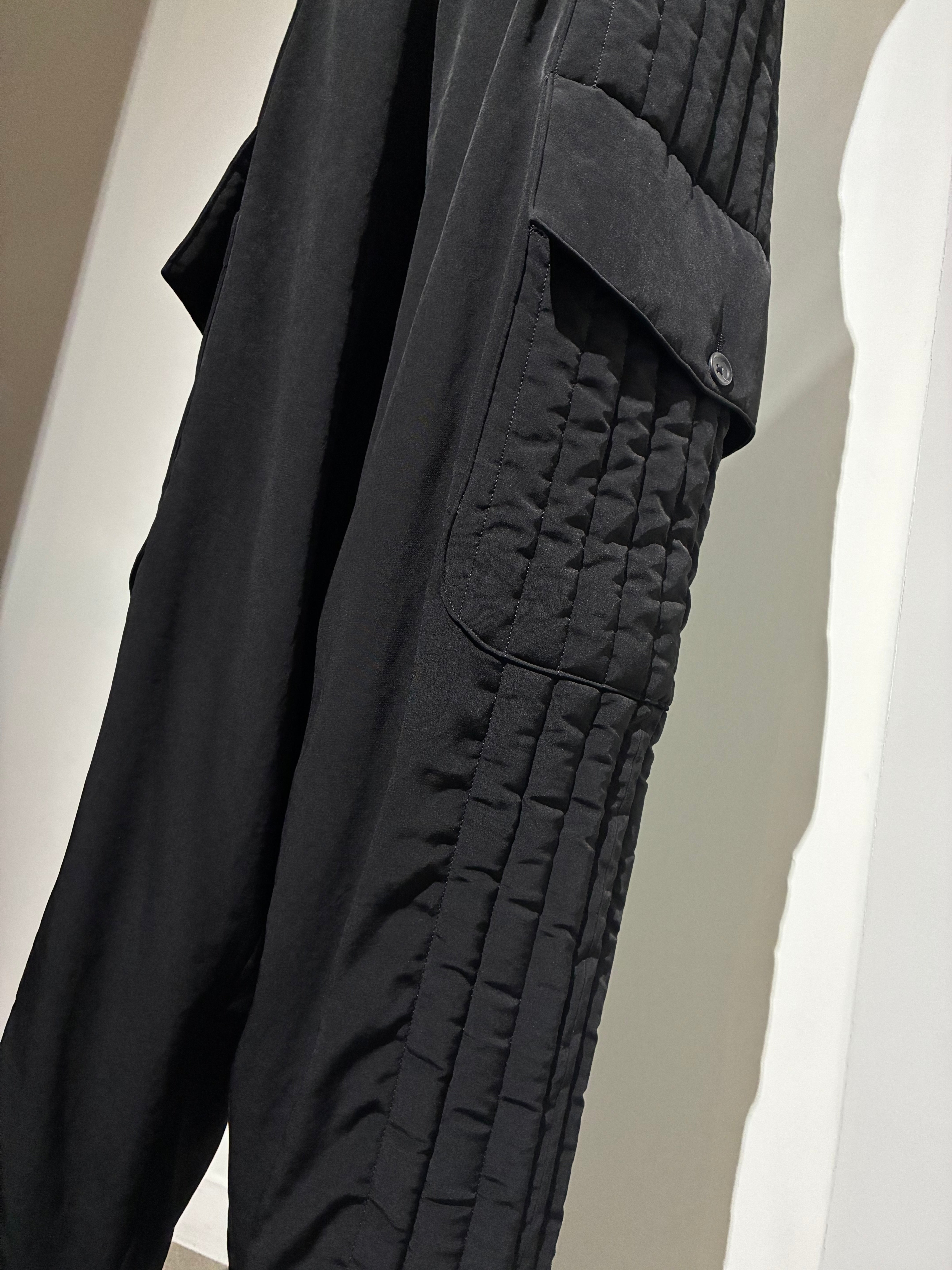 yohji yamamoto HL-P16-836 Ta TUXEDO OUT POCKET PADDED PANTS