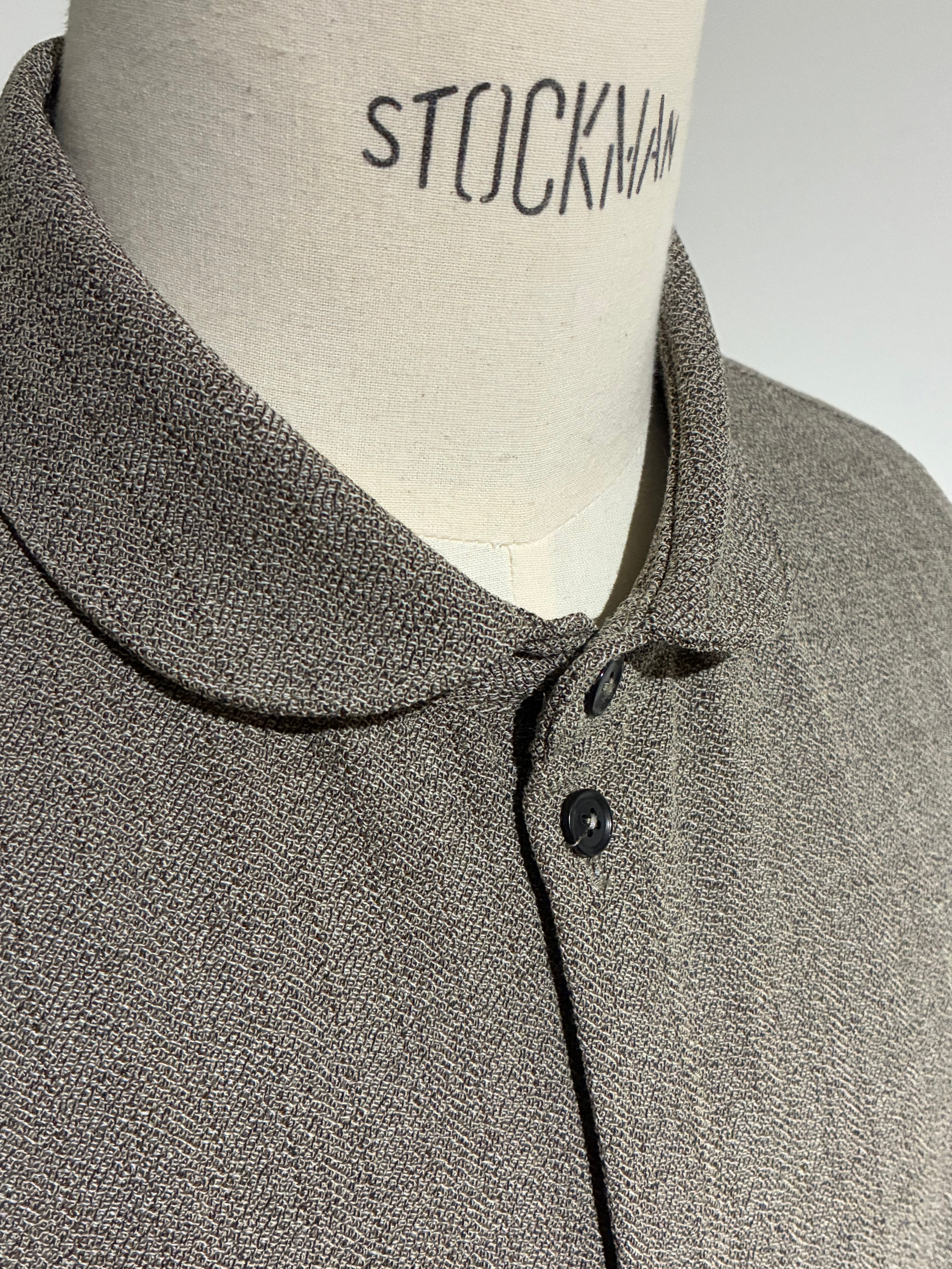 nonnotte N-25A-028 Oversized Shirt Round Collar