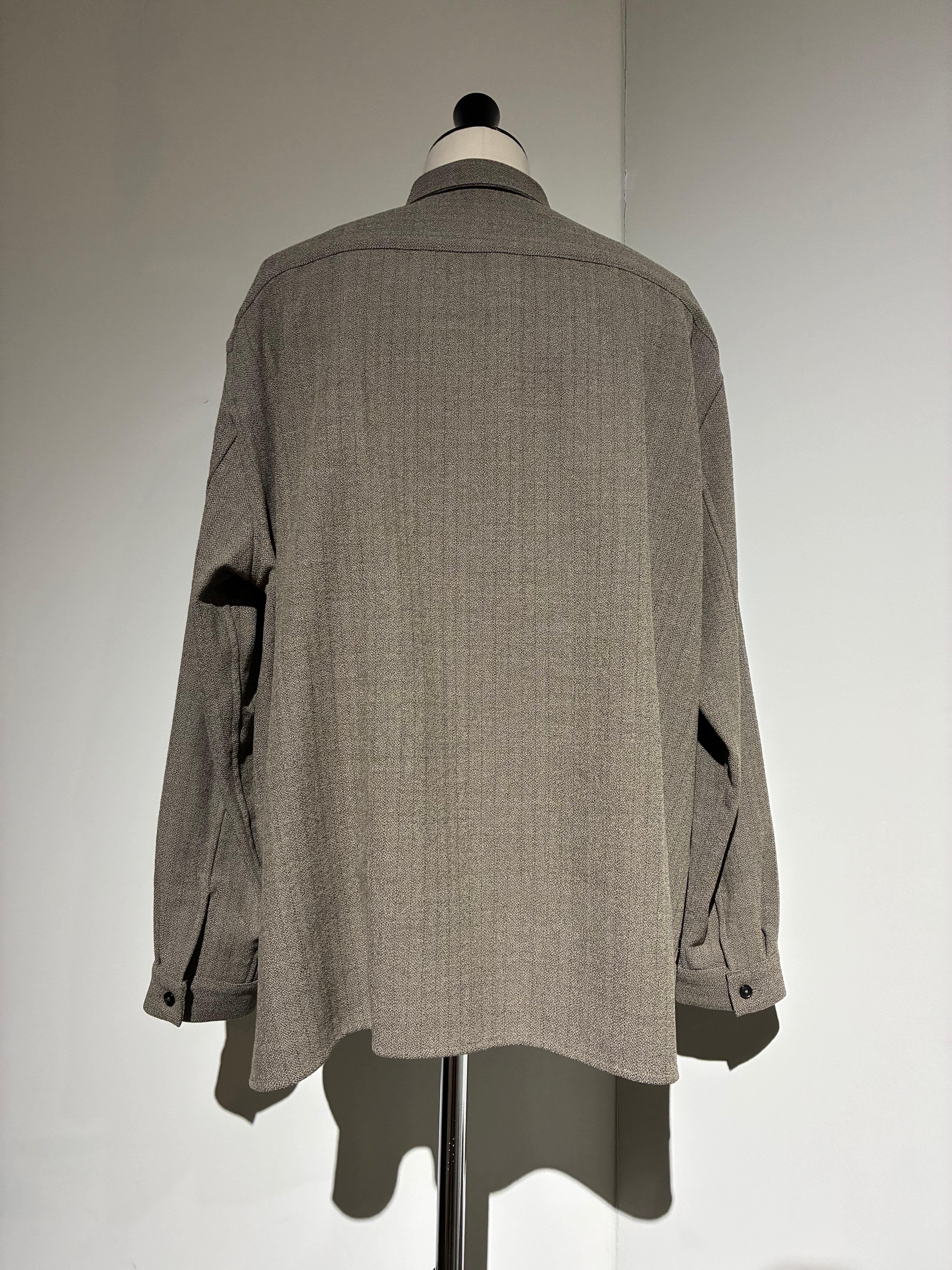 nonnotte N-25A-028 Oversized Shirt Round Collar