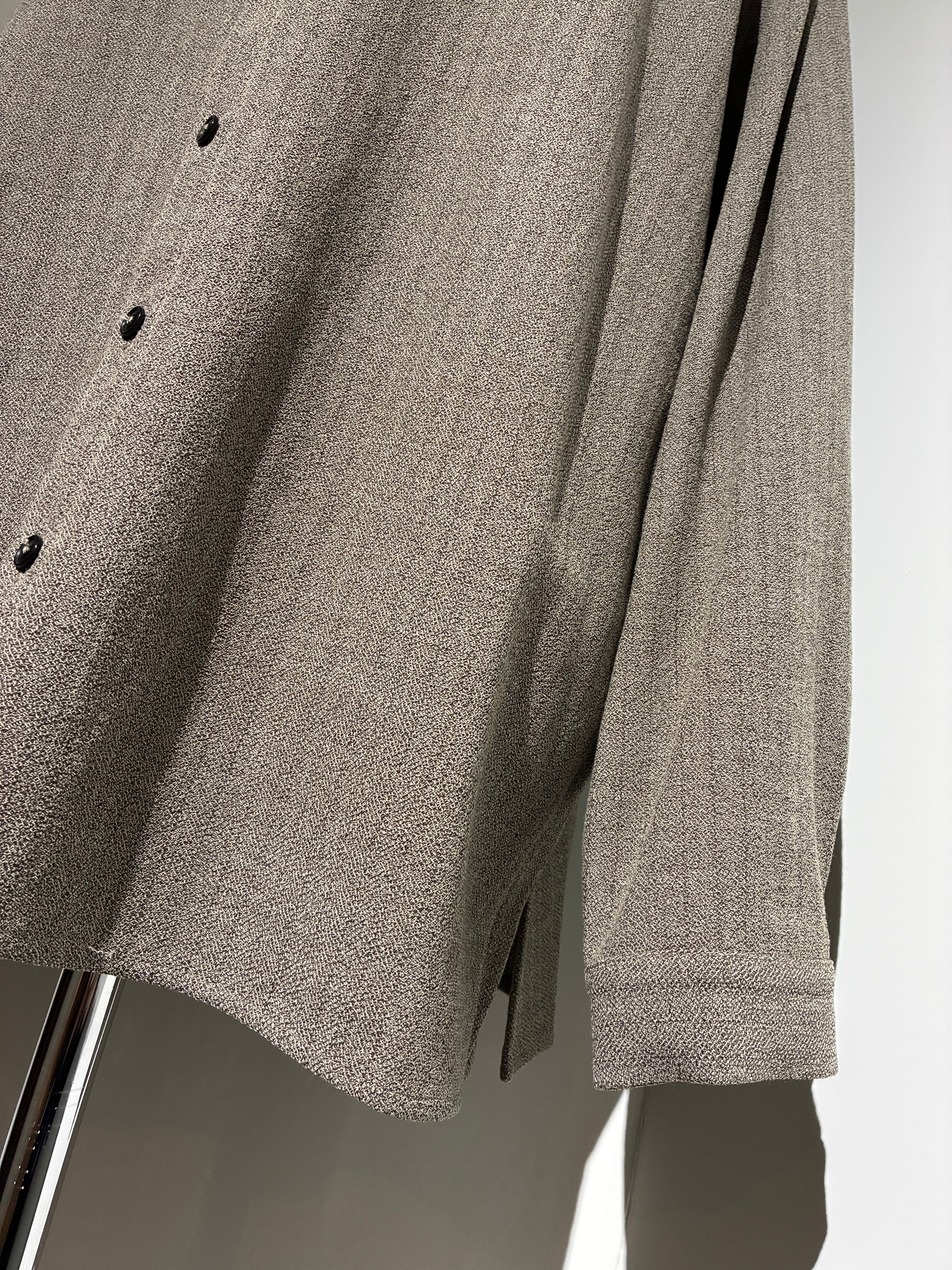 nonnotte N-25A-028 Oversized Shirt Round Collar