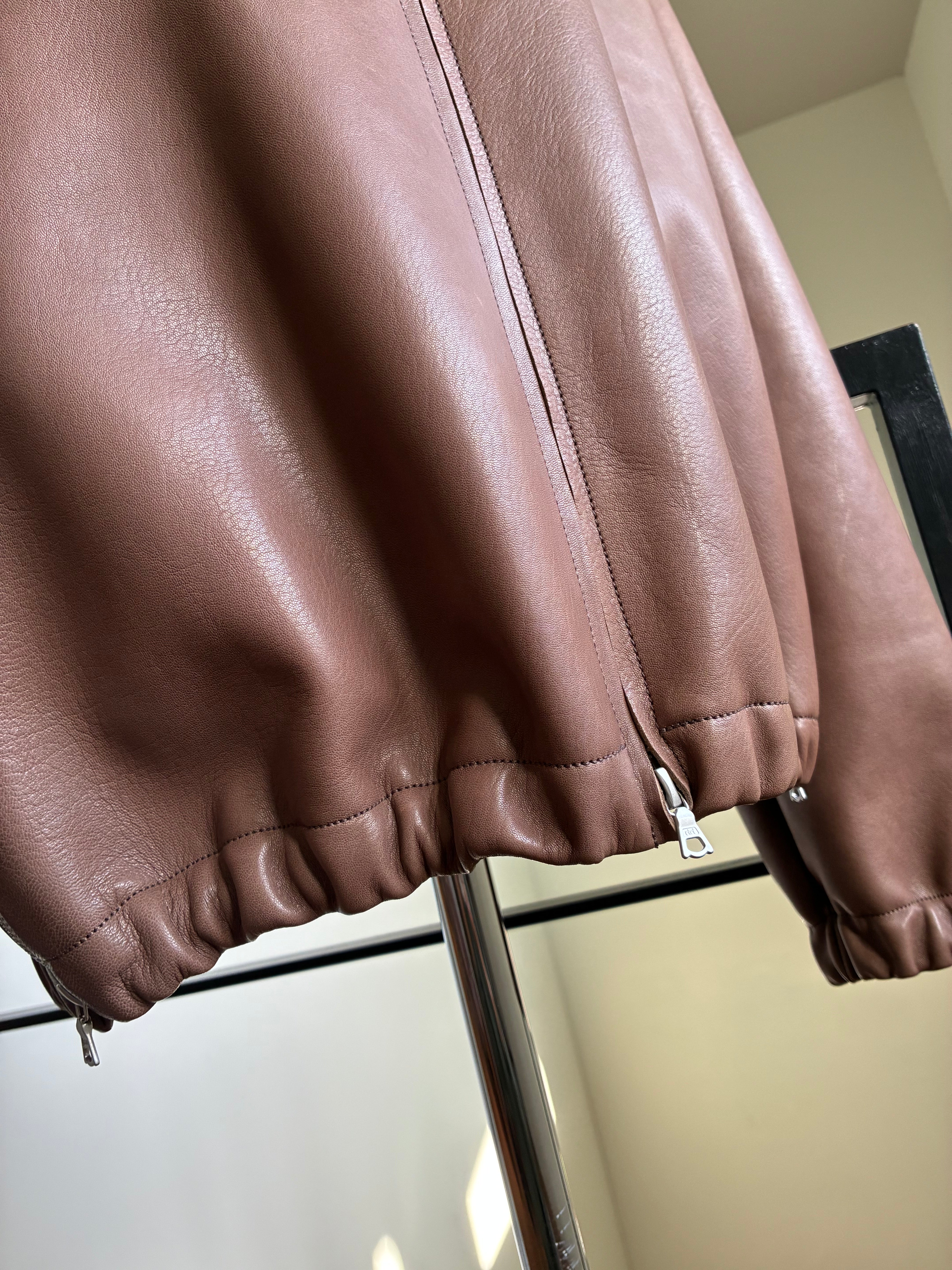 GABRIELA COLL GARMENTS NO.306 SIX ZIP LEATHER JACKET