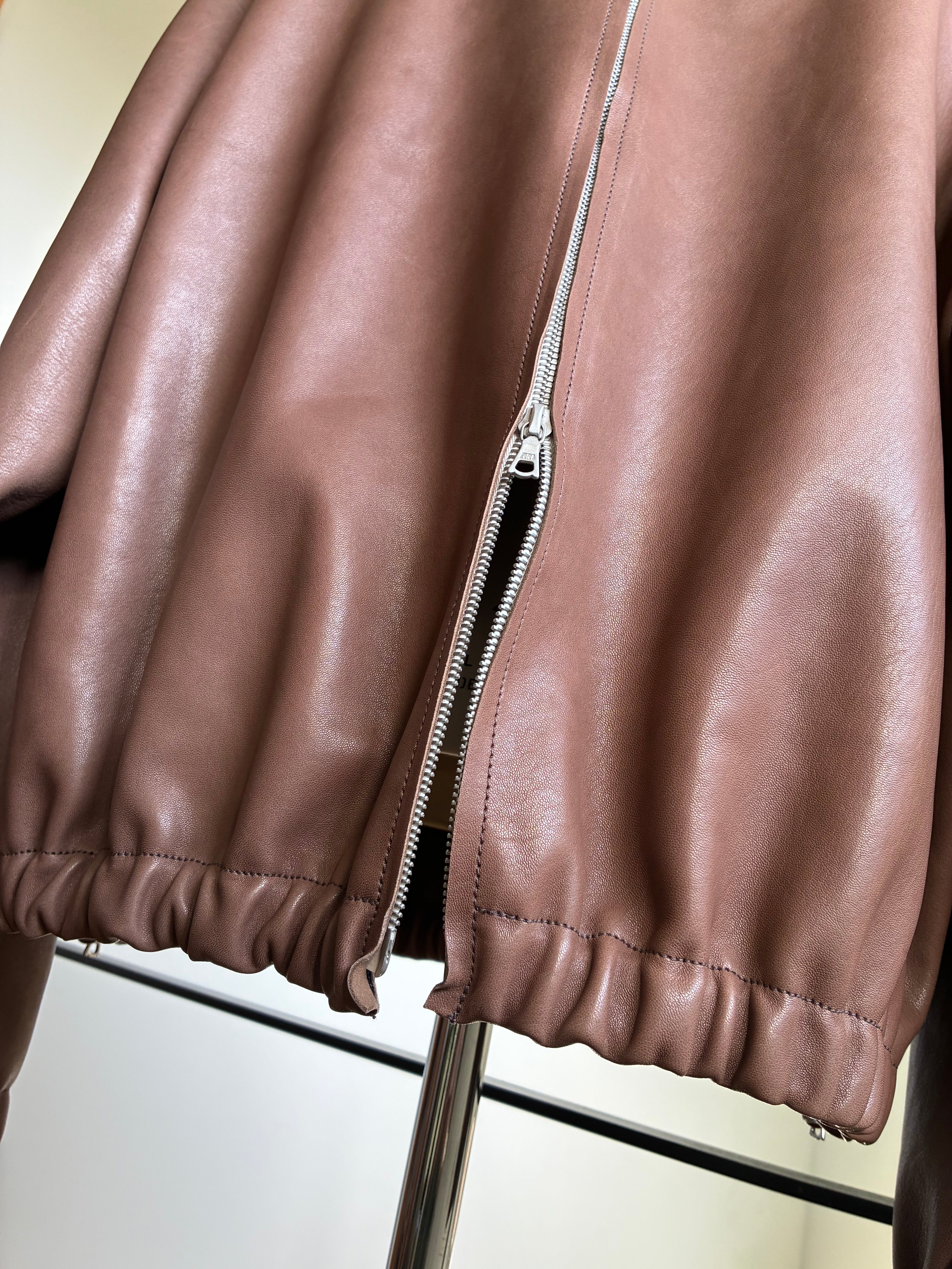 GABRIELA COLL GARMENTS NO.306 SIX ZIP LEATHER JACKET