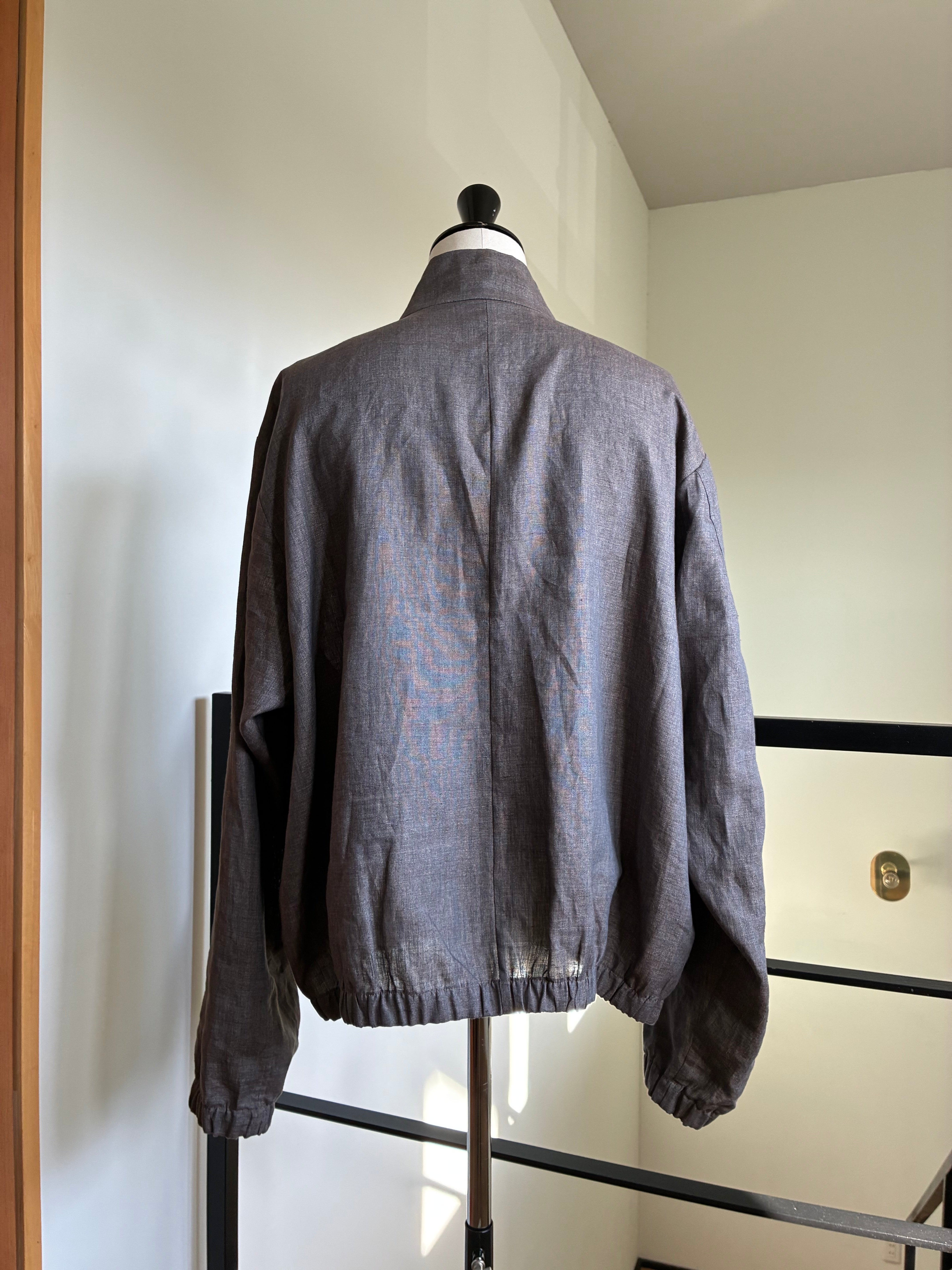 GABRIELA COLL GARMENTS NO.261 LINEN ZIPPER JACKET