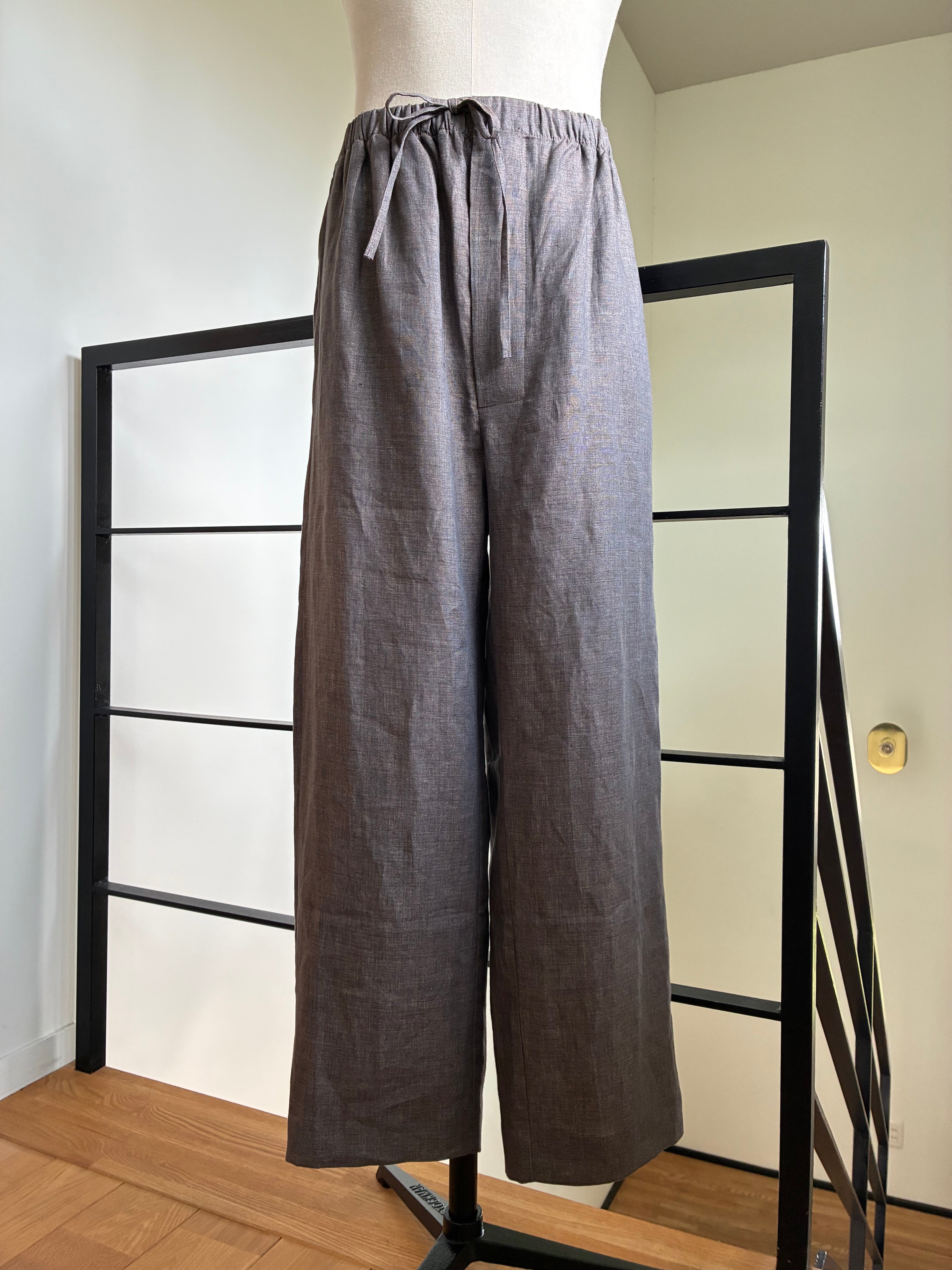 GABRIELA COLL GARMENTS NO.288 LINEN DRAWSTRING TROUSERS