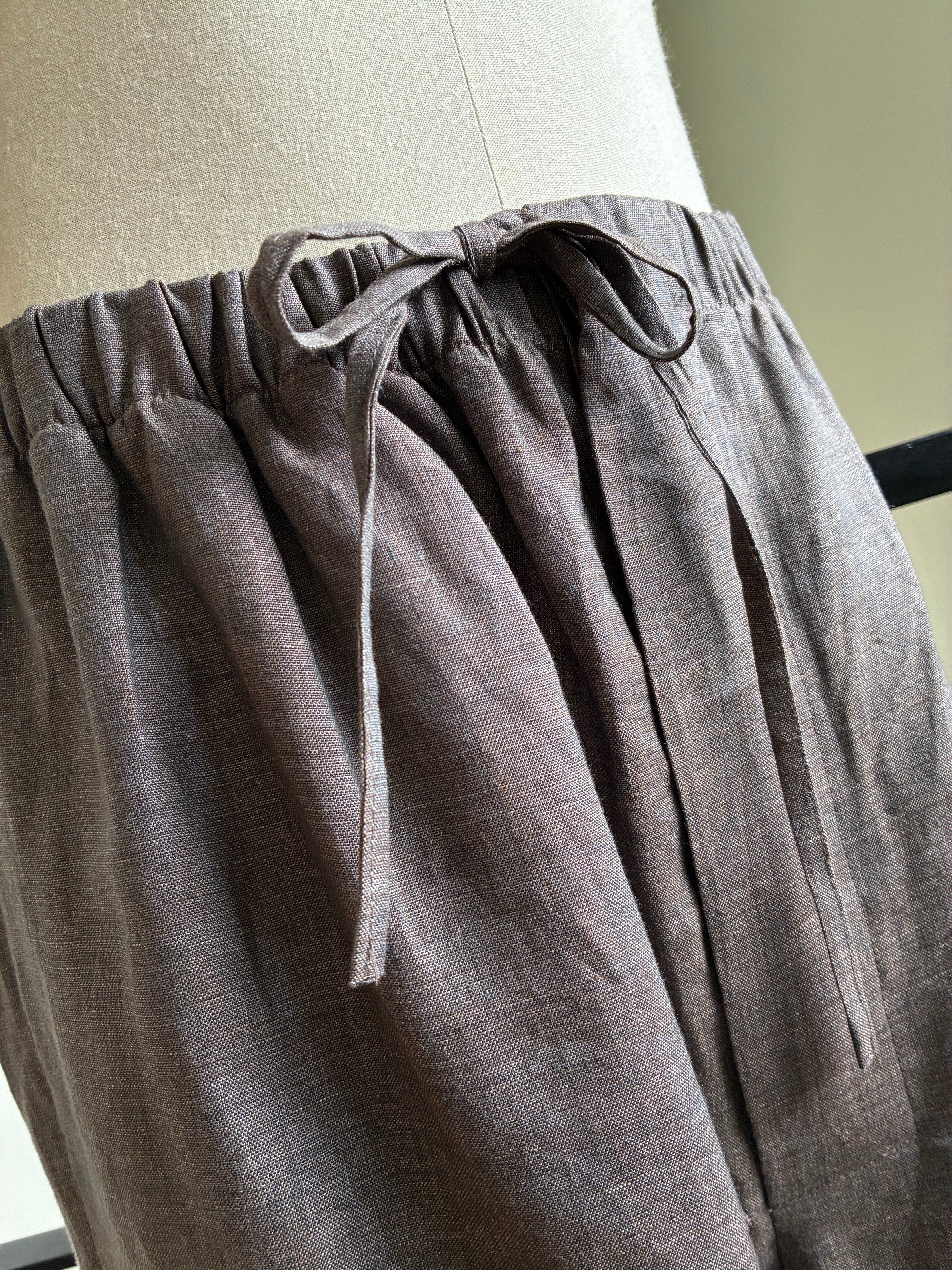 GABRIELA COLL GARMENTS NO.288 LINEN DRAWSTRING TROUSERS