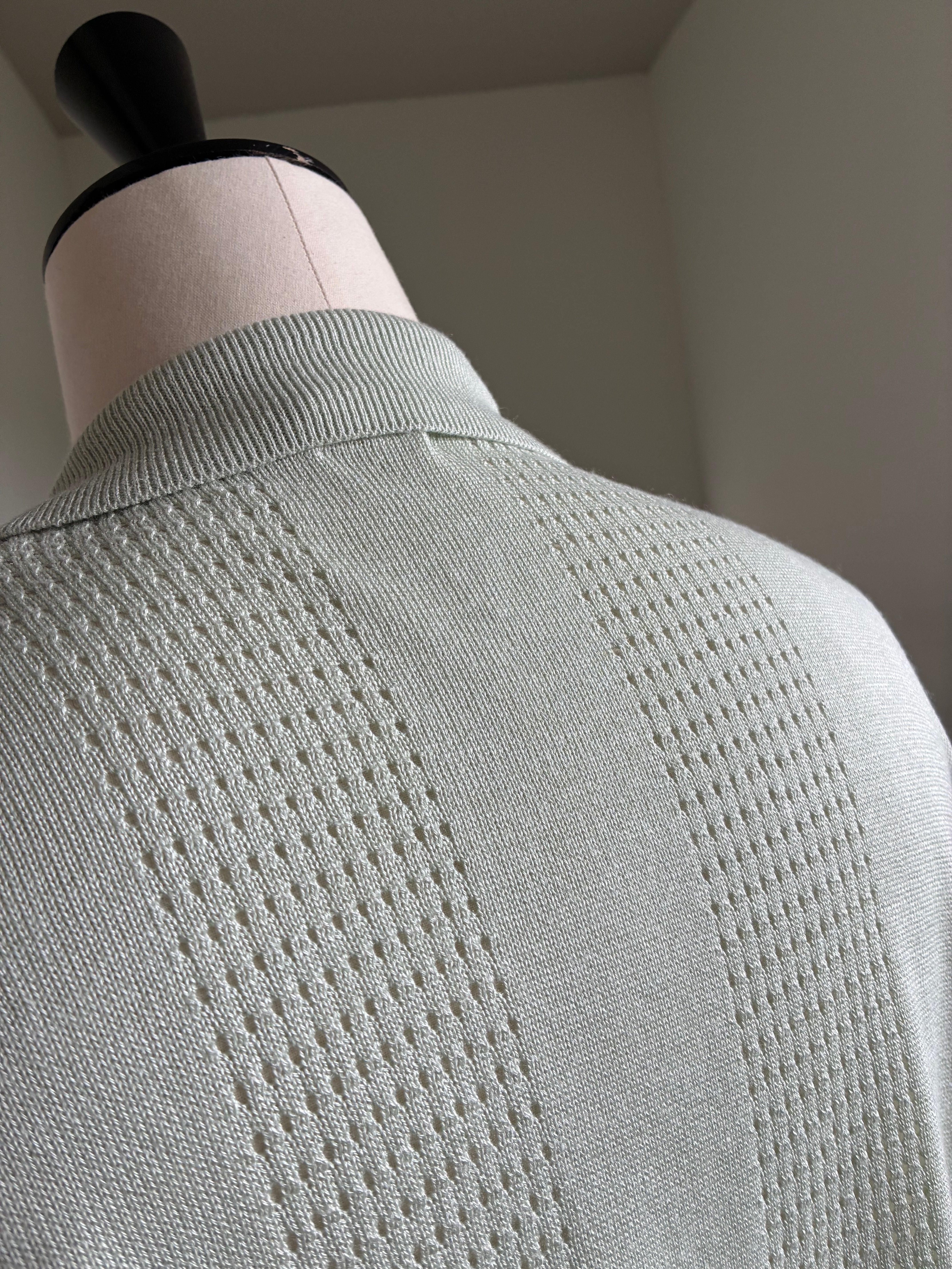 SEEALL  SAU63 KJ685 MESH KNIT CARDIGAN(SILK CASHMERE)