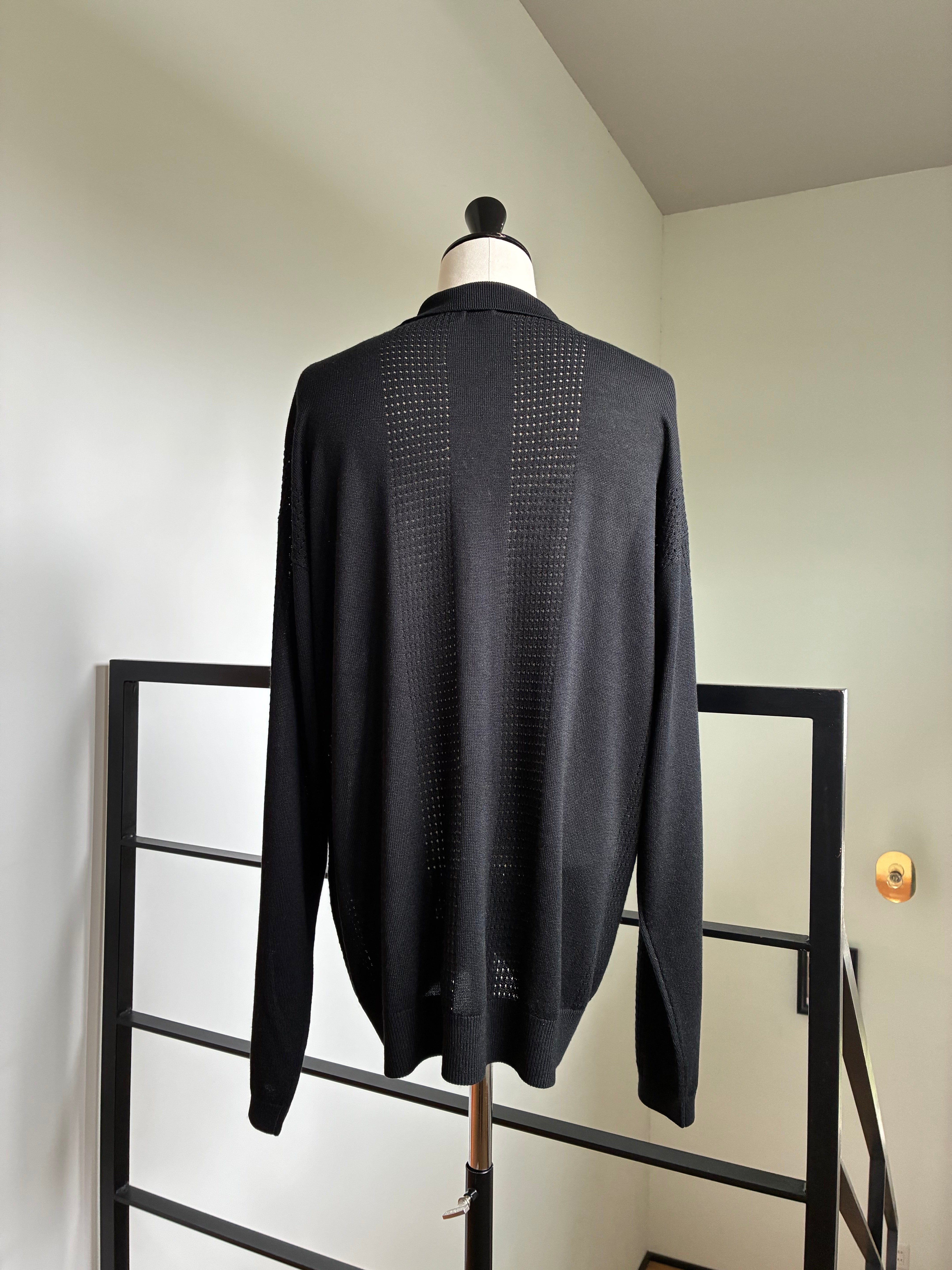 SEEALL  SAU63 KJ685 MESH KNIT CARDIGAN(SILK CASHMERE)