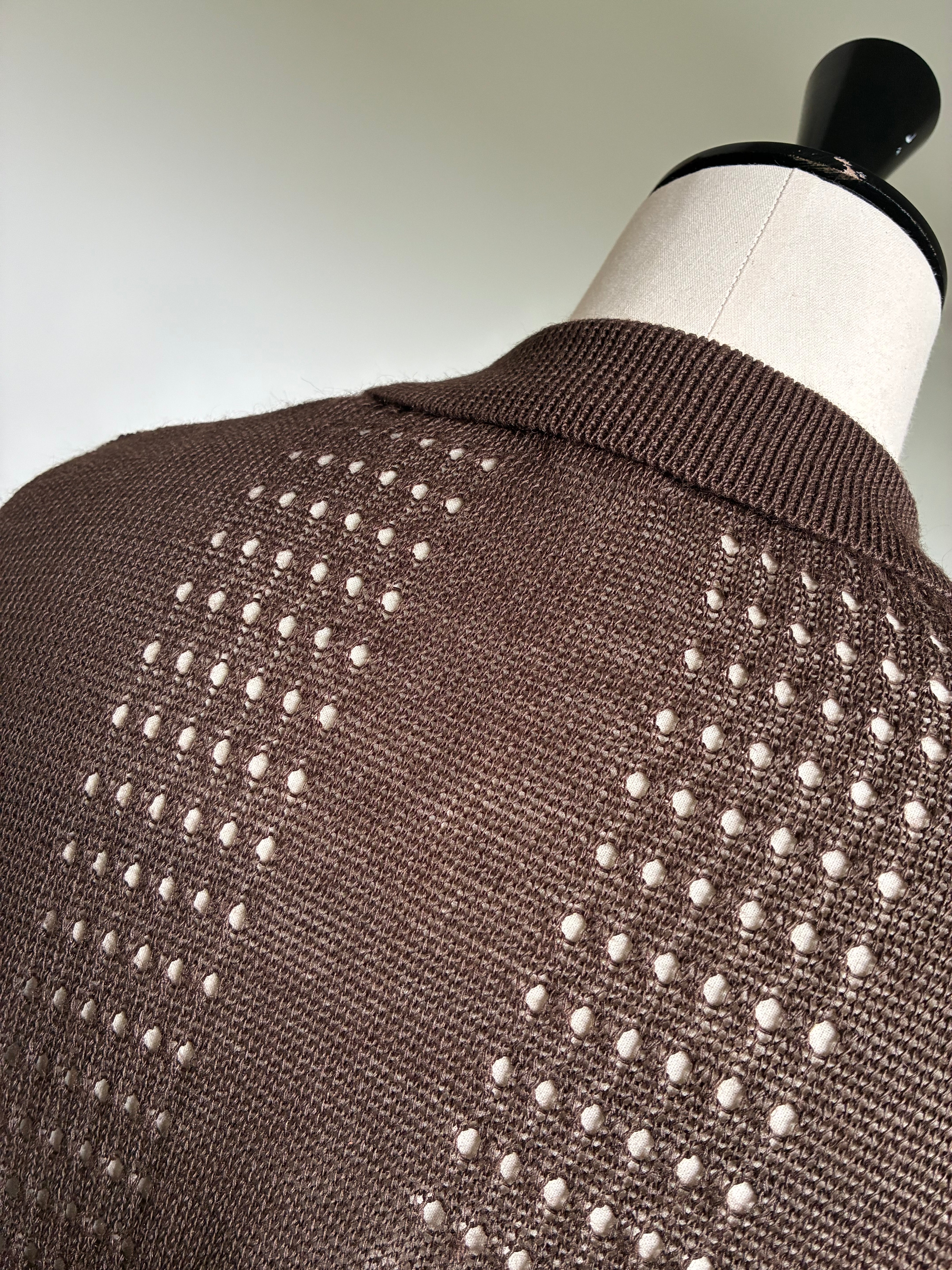 SEEALL  SAU63 KJ685 MESH KNIT CARDIGAN(RAMIE)