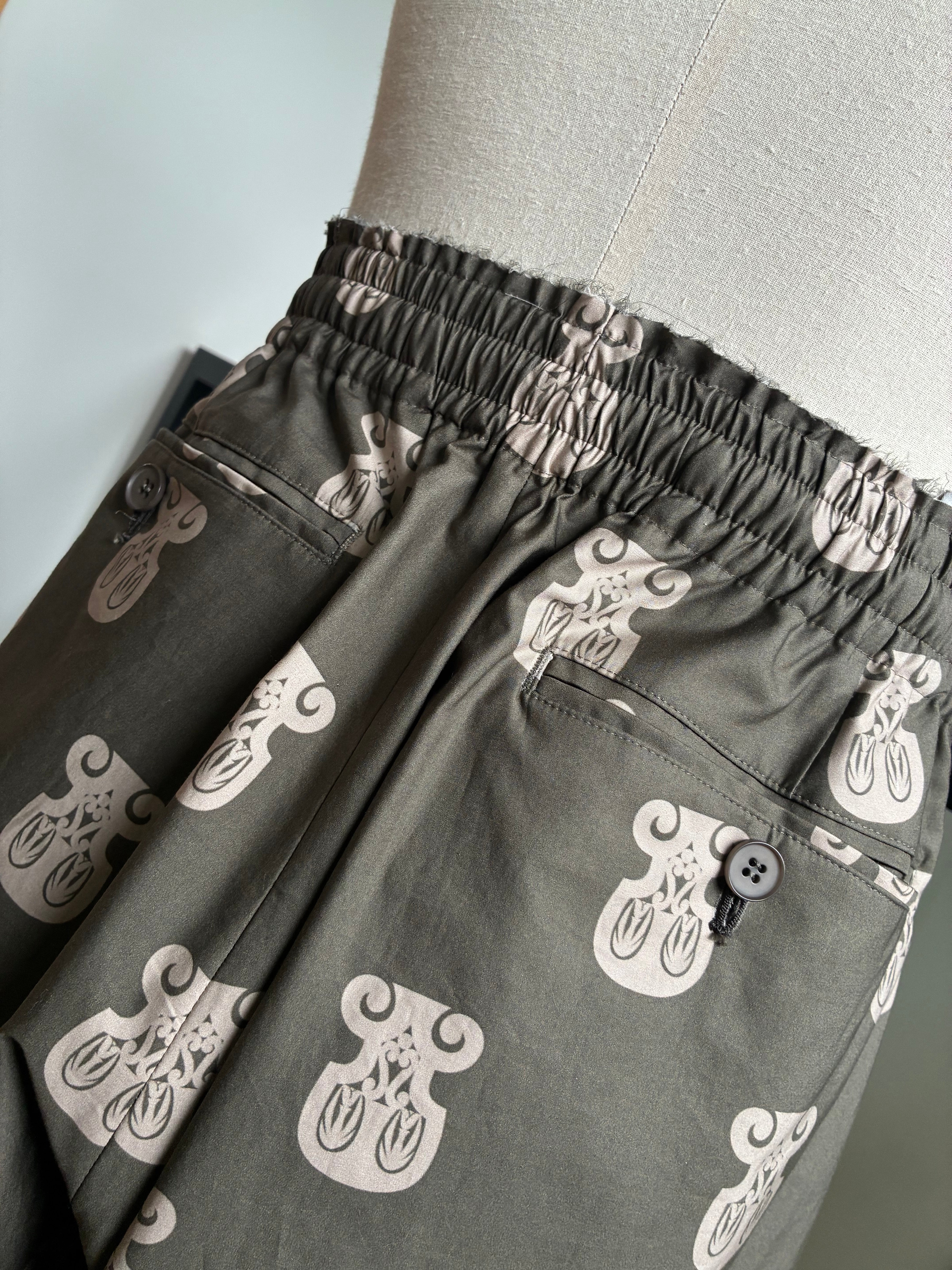 SEEALL  SAU63 PT182 (FS-001) RAW EDGE EASY PANTS