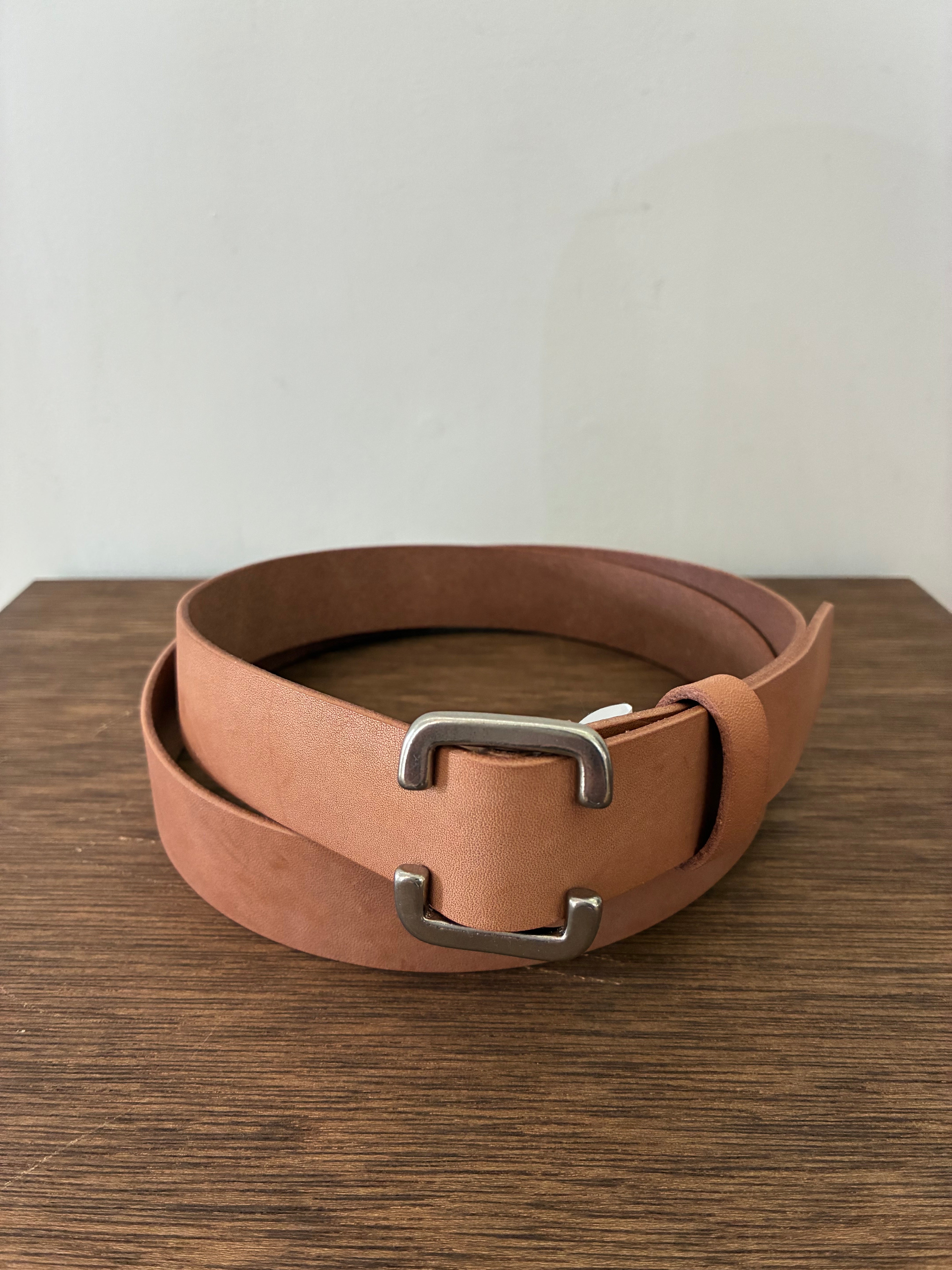 yohji yamamoto HK-F03-785 NATURAL COW LEATHER 30MM FREE BELT