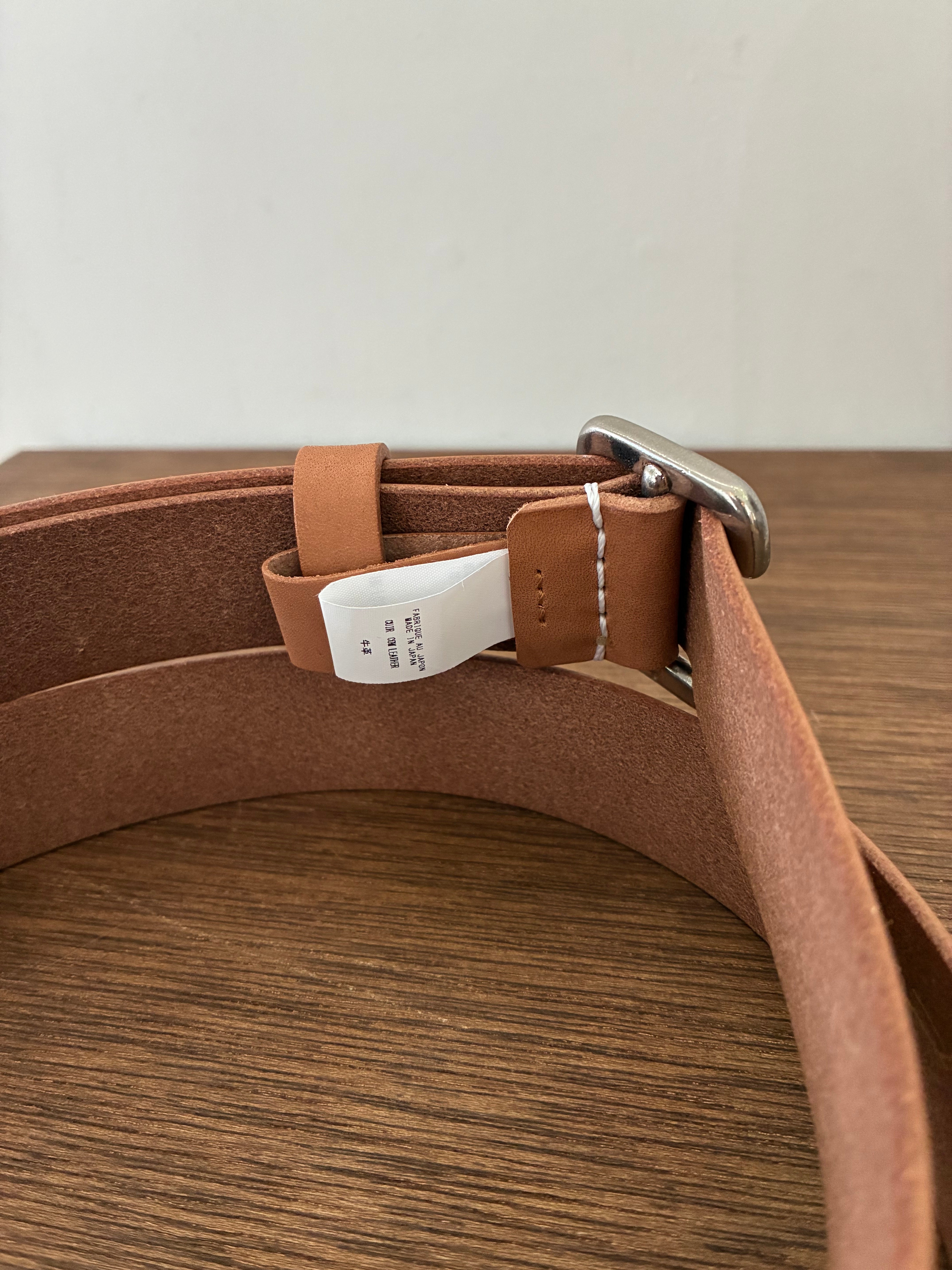 yohji yamamoto HK-F03-785 NATURAL COW LEATHER 30MM FREE BELT