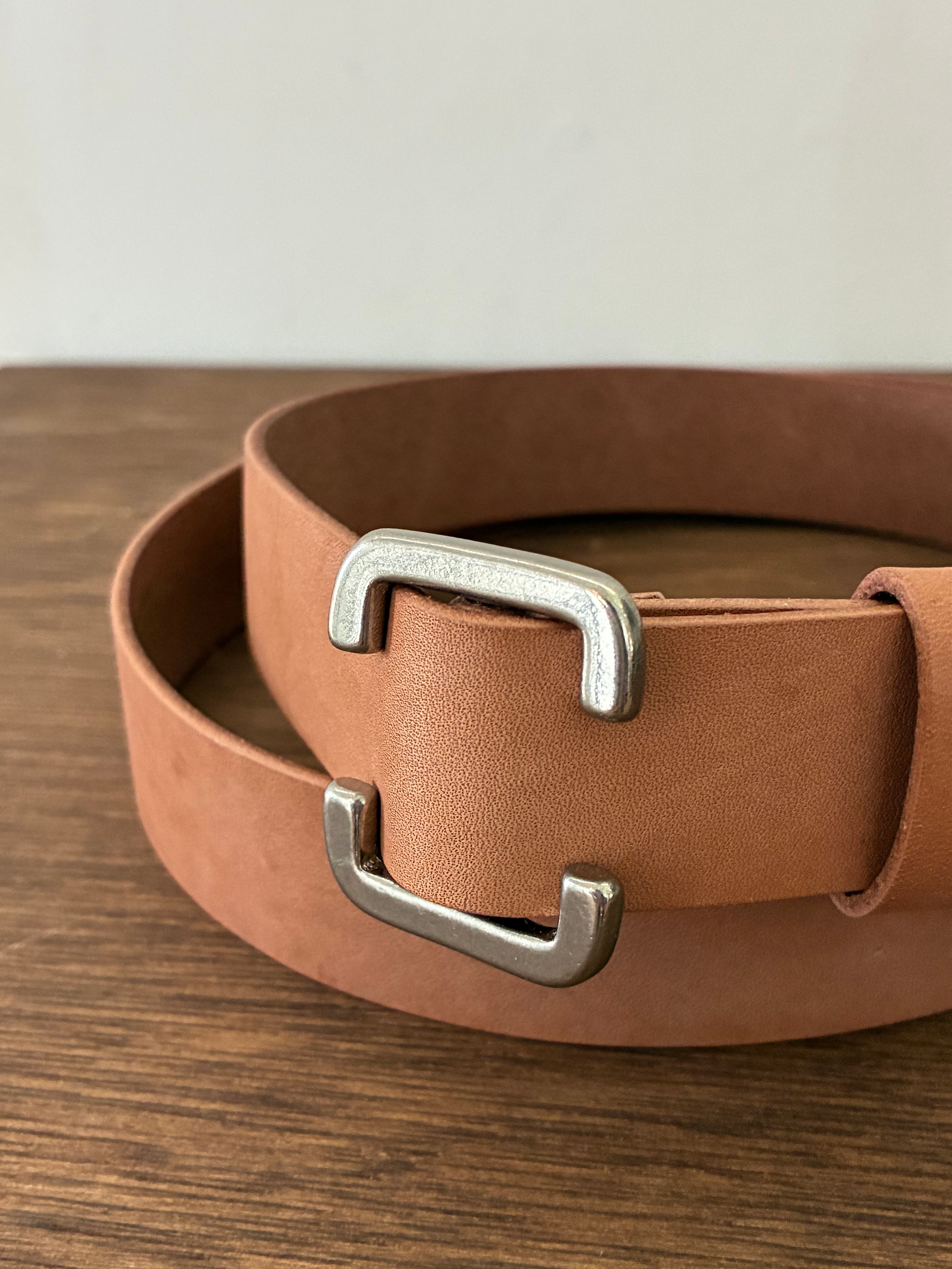 yohji yamamoto HK-F03-785 NATURAL COW LEATHER 30MM FREE BELT