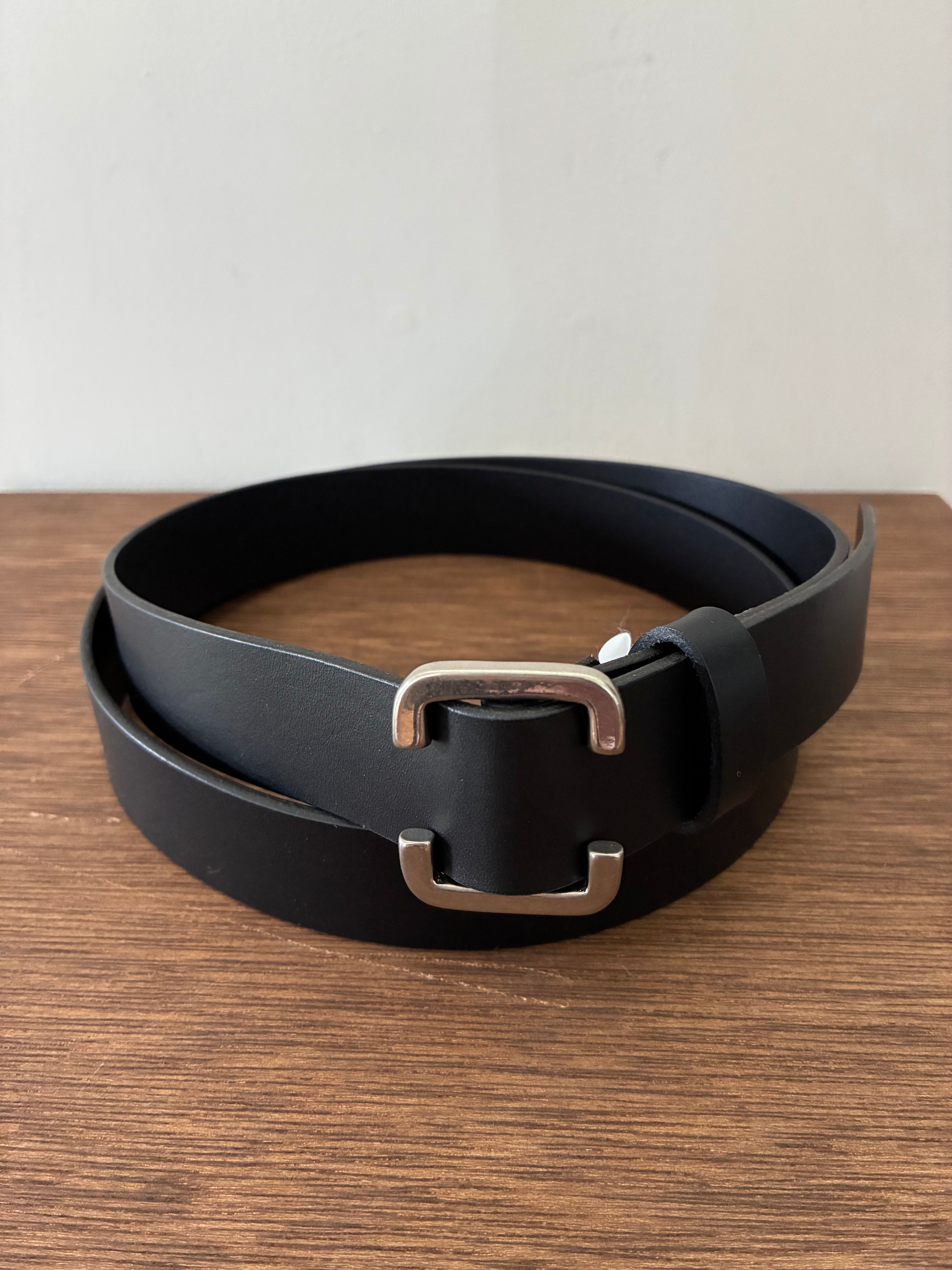 yohji yamamoto HK-F03-766 MAT SOFT OIL LEATHER 30MM FREE BELT