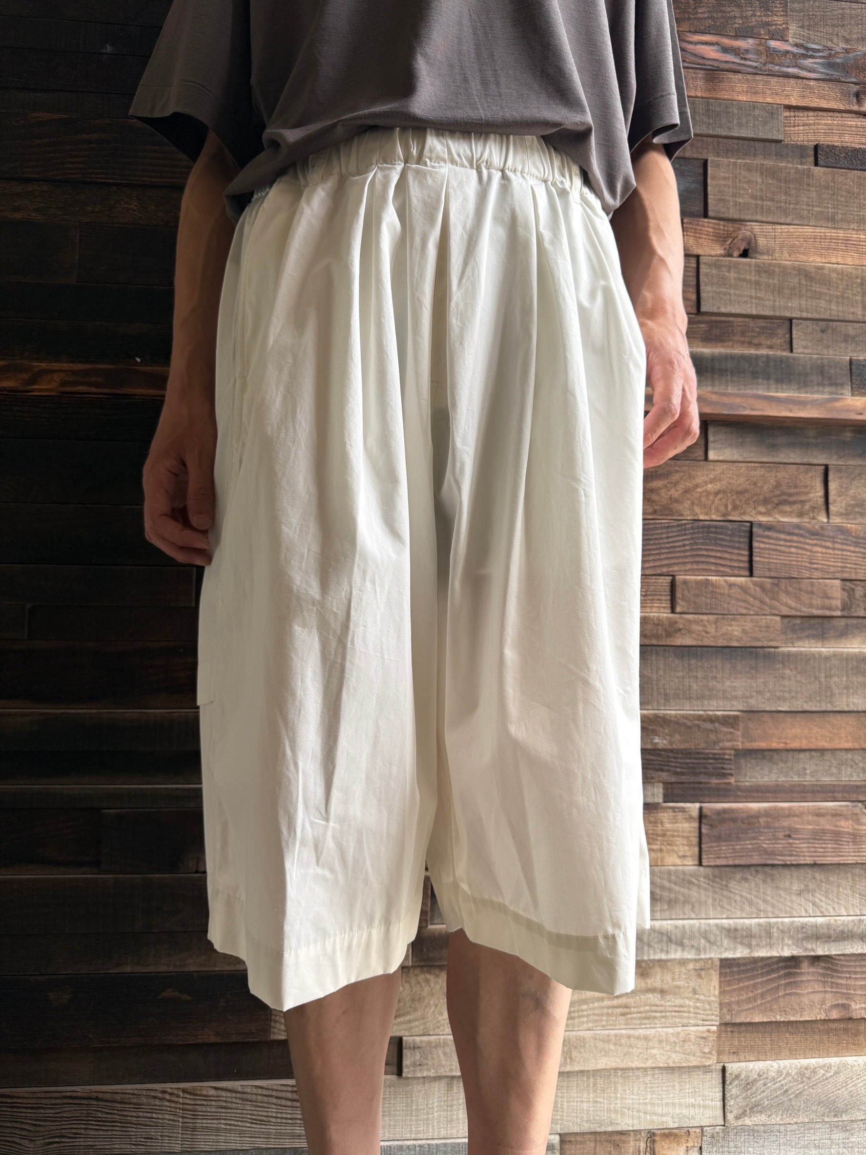 nonnotte N-26S-096 Pleat Dock Shorts Trousers