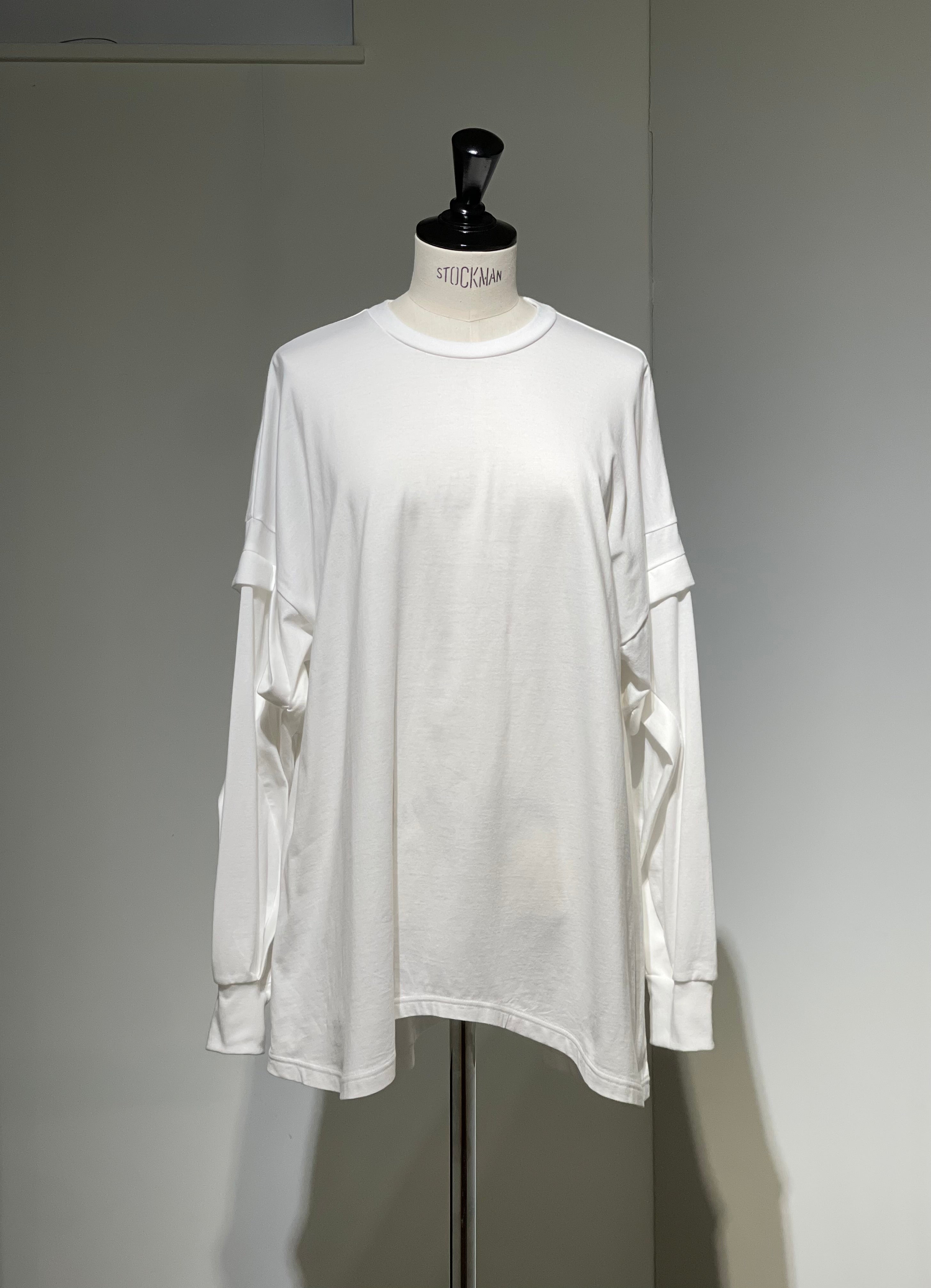 ENFOLD  CURVE-SEAM LONG SLEEVE T-SHIRT