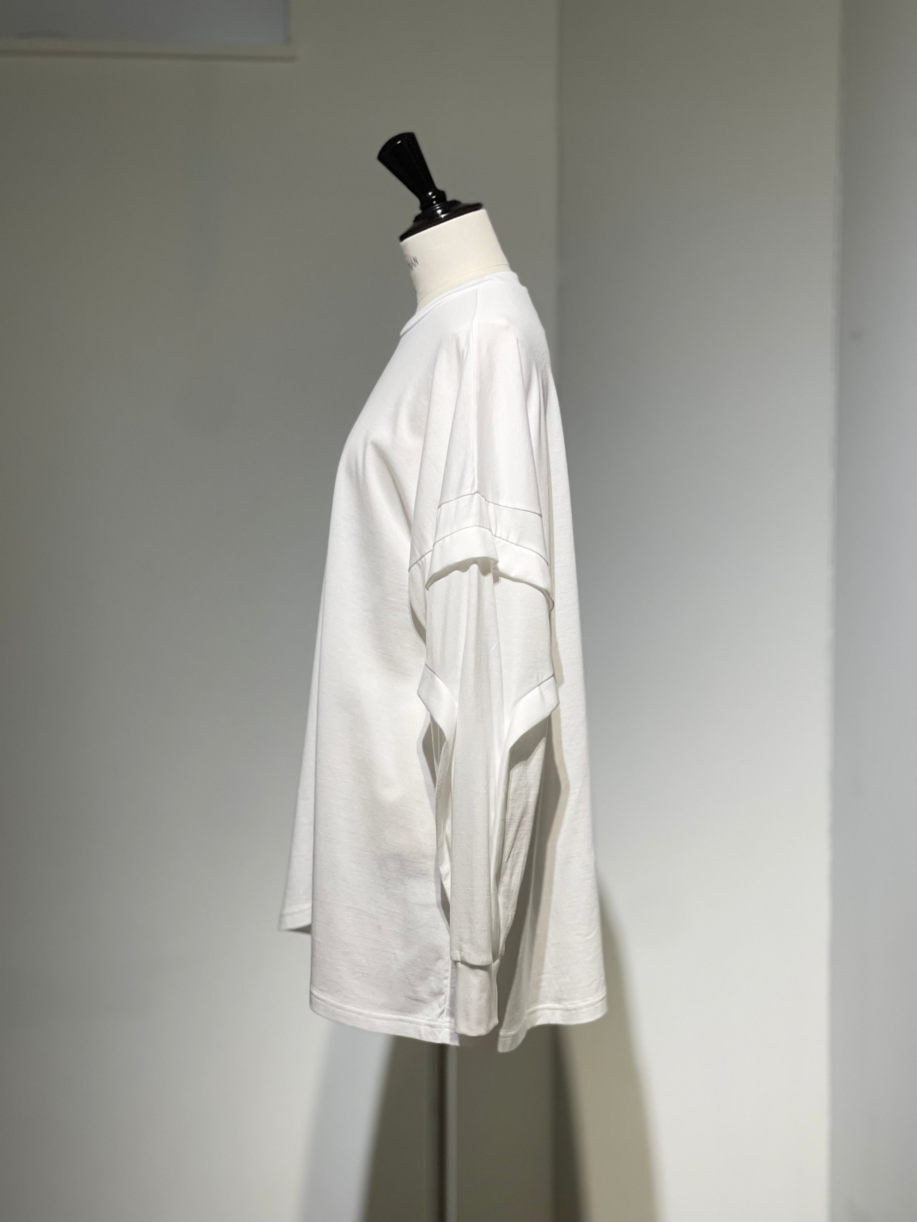 ENFOLD  CURVE-SEAM LONG SLEEVE T-SHIRT