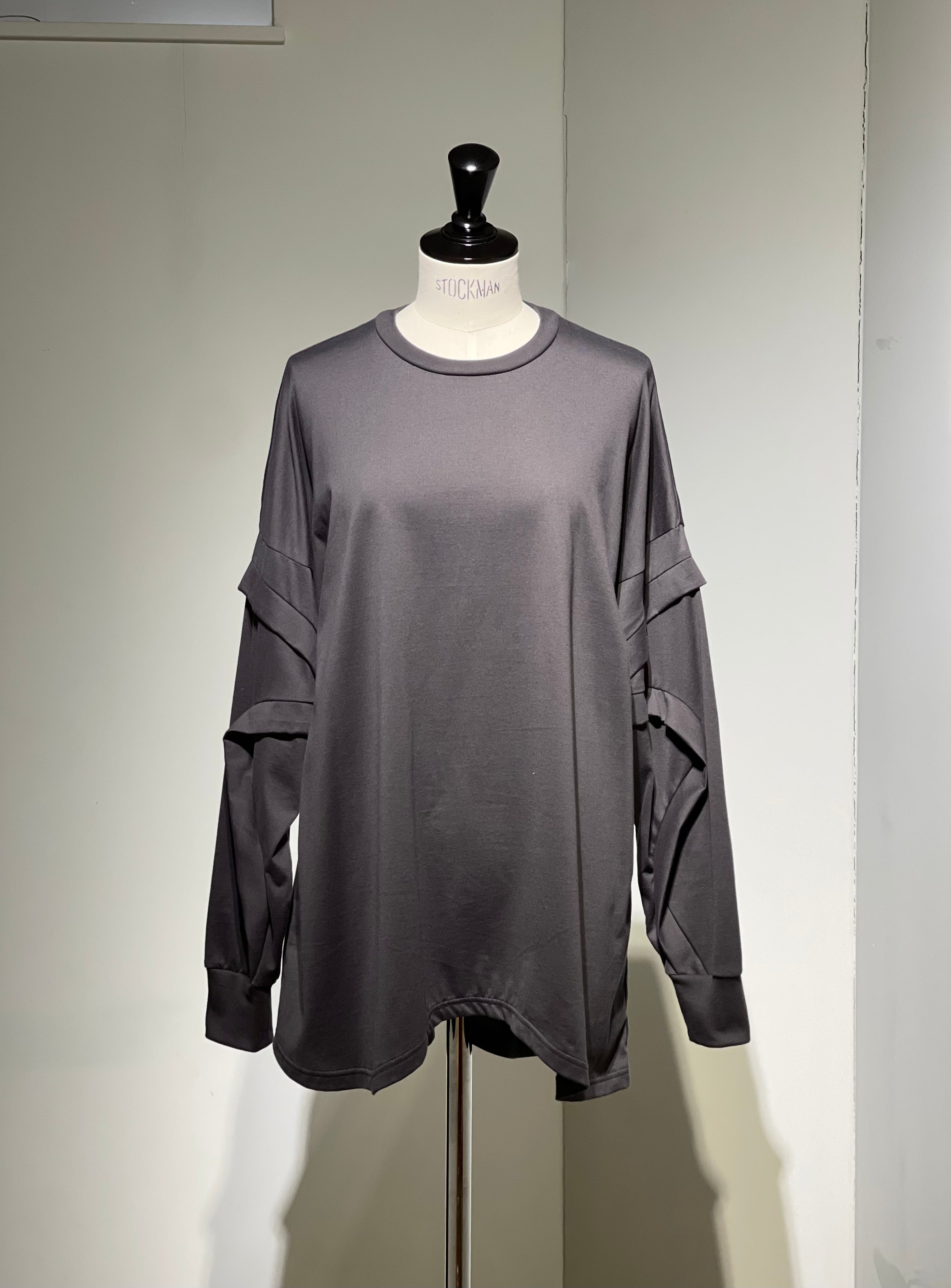 ENFOLD  CURVE-SEAM LONG SLEEVE T-SHIRT