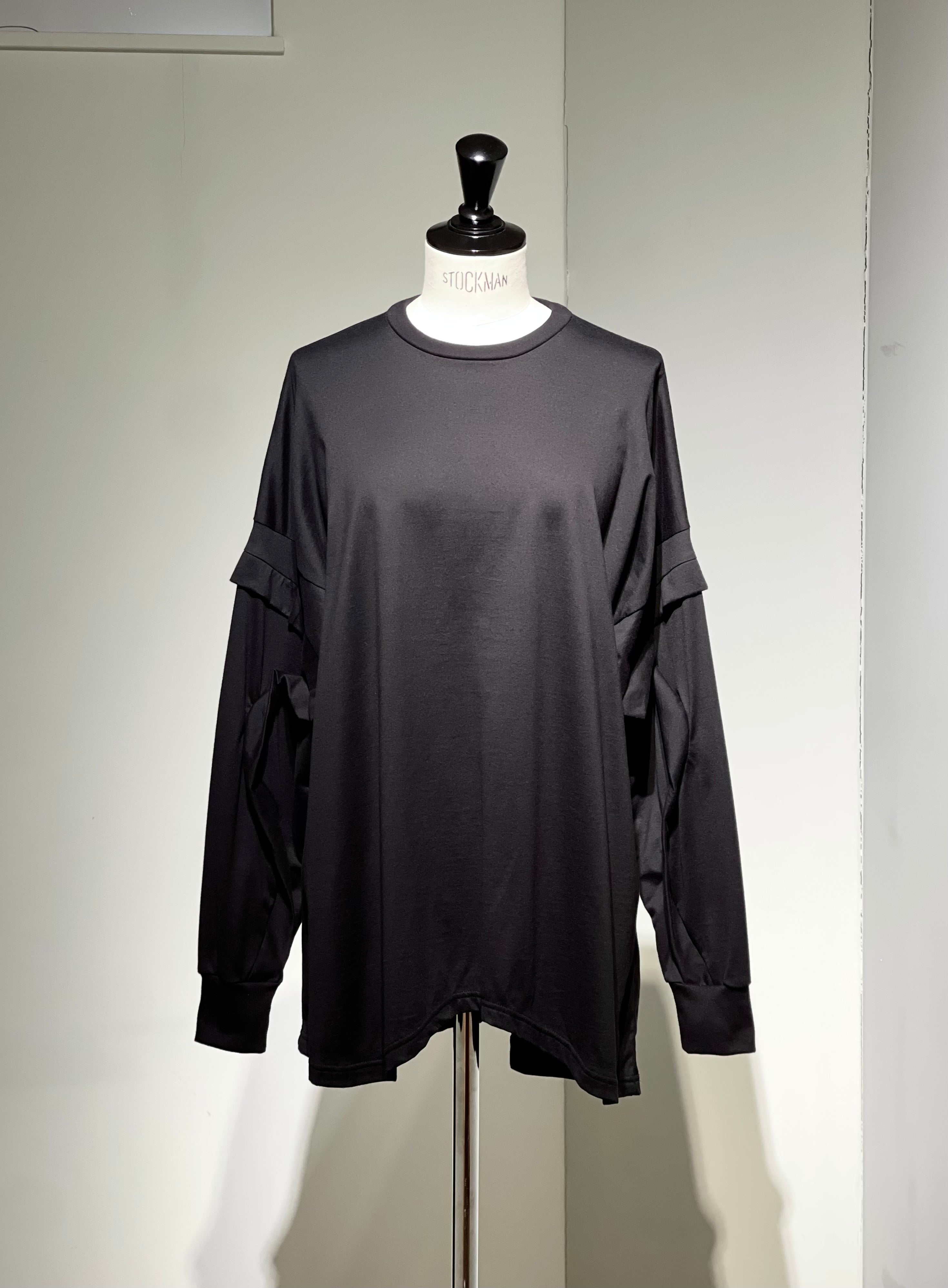 ENFOLD  CURVE-SEAM LONG SLEEVE T-SHIRT