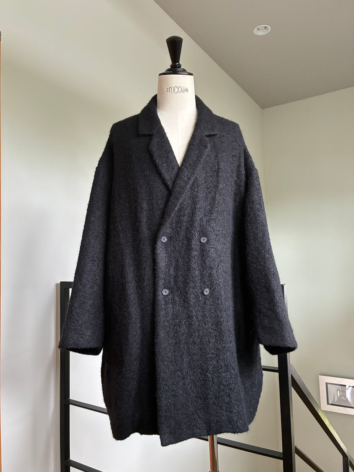 SEEALL  SAU61 CT182(WT-001) EXTRA OVERSIZED HALF COAT