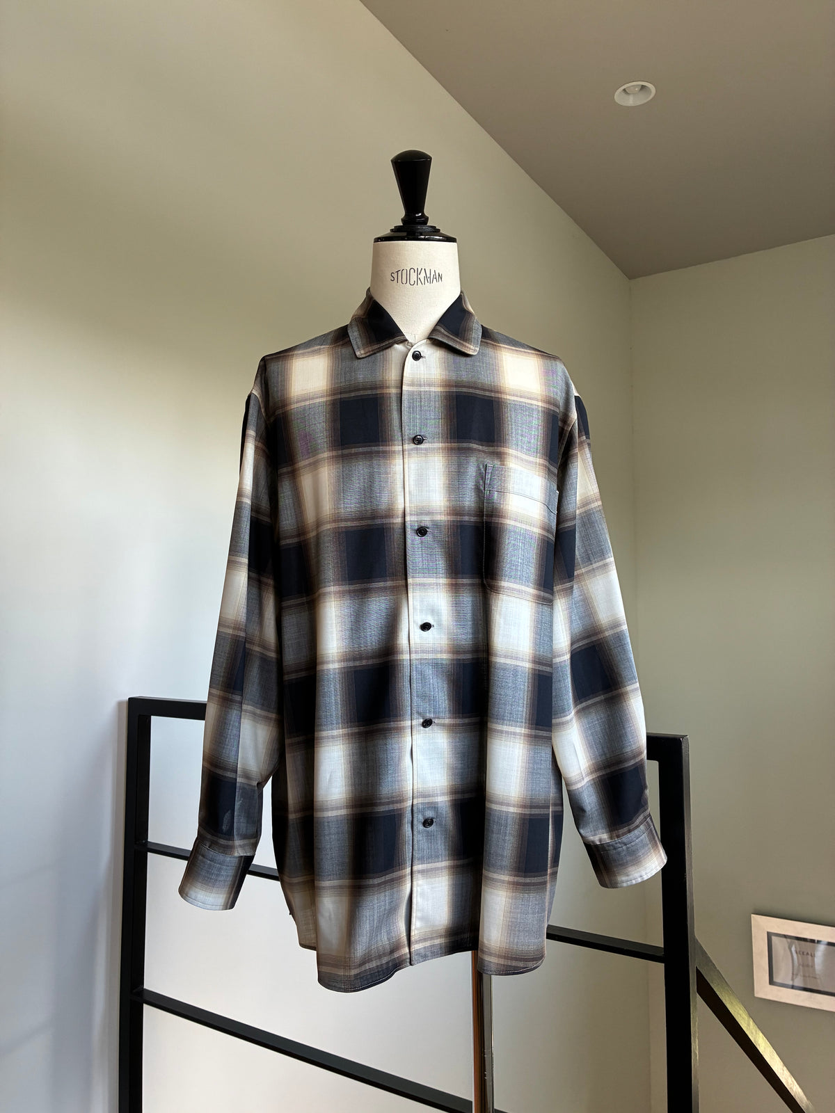 nonnotte 018 Calm Oversized Open Collar Shirt