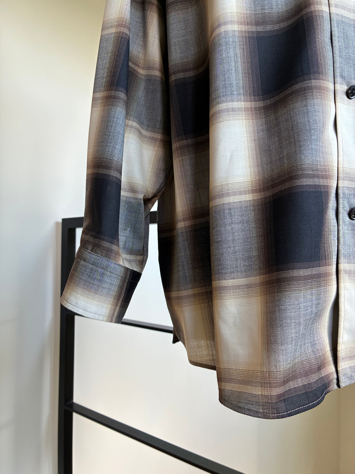 nonnotte 018 Calm Oversized Open Collar Shirt