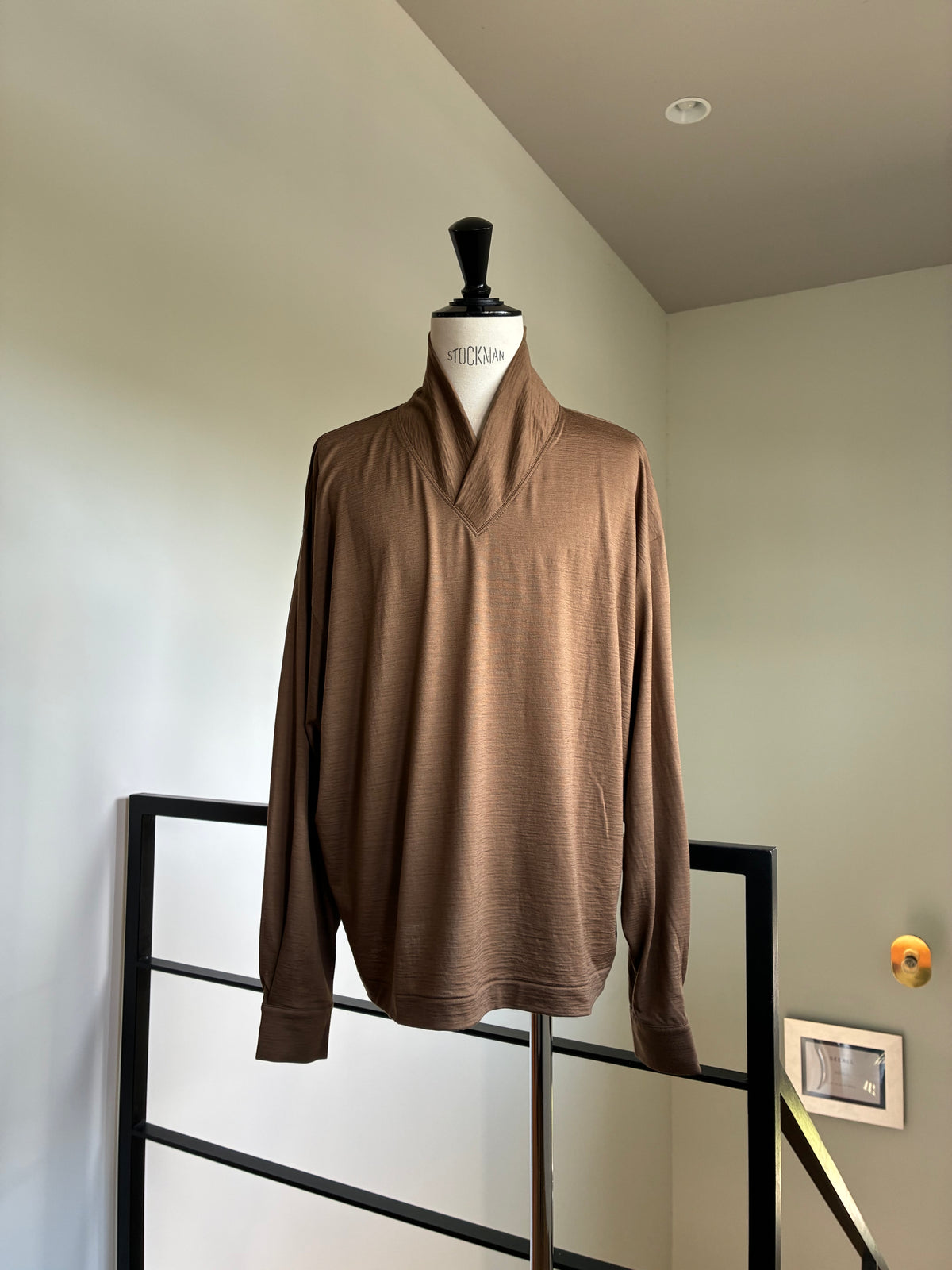 nonnotte 036 Shawl Collar V/N Tapered Oversized L/S