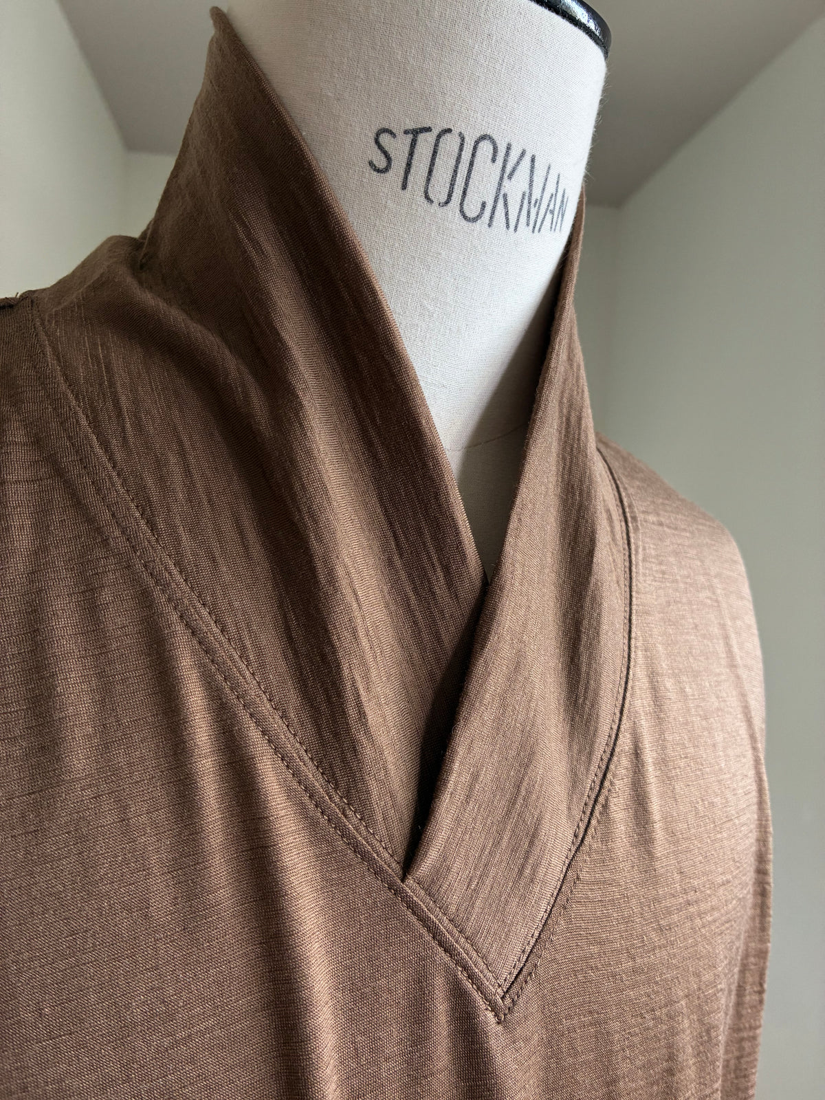 nonnotte 036 Shawl Collar V/N Tapered Oversized L/S